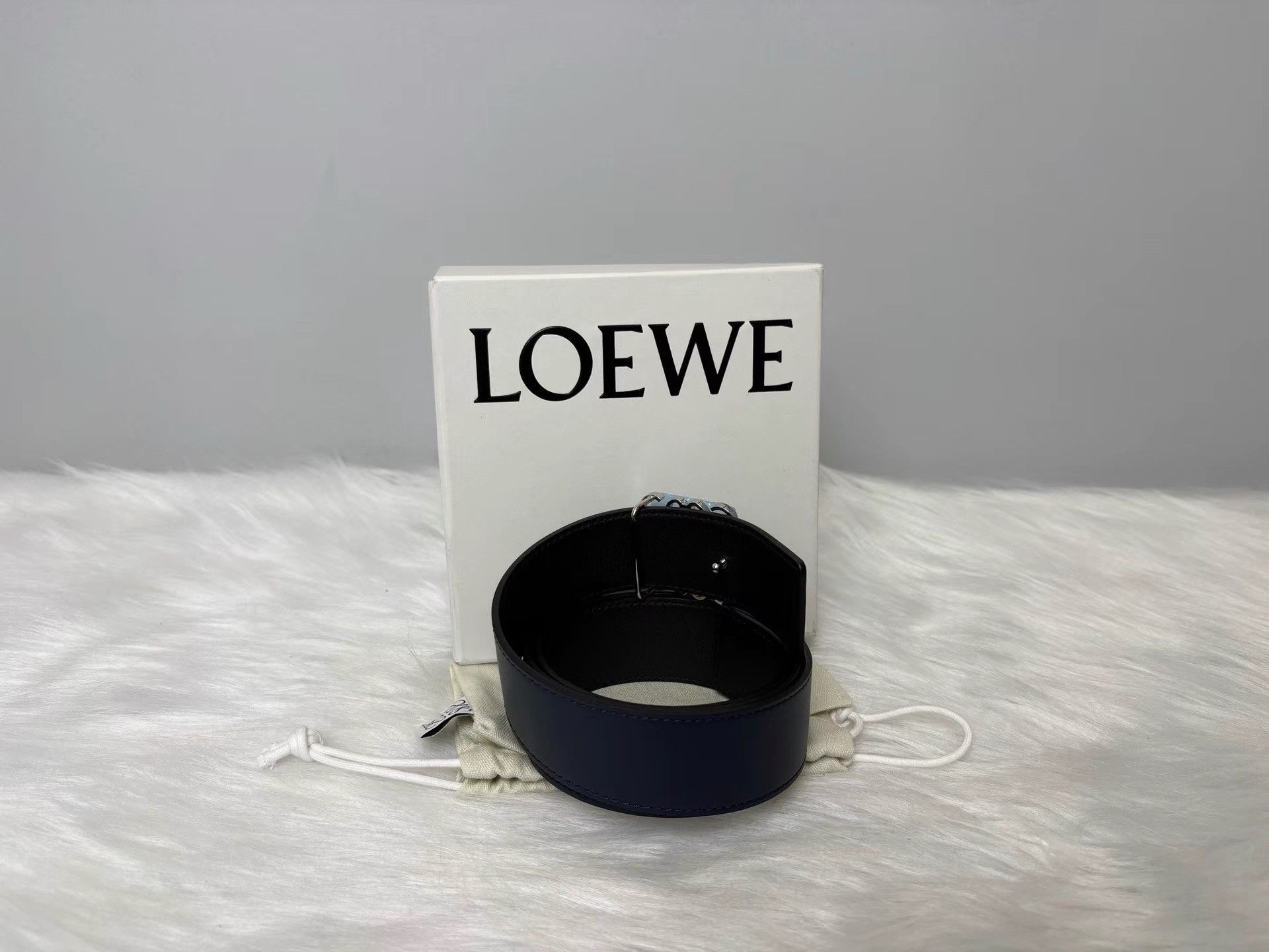 Loewe Loewe Iconic Smooth Buckle Leather Reversible Belt K36 Size ONE SIZE - 2 Thumbnail