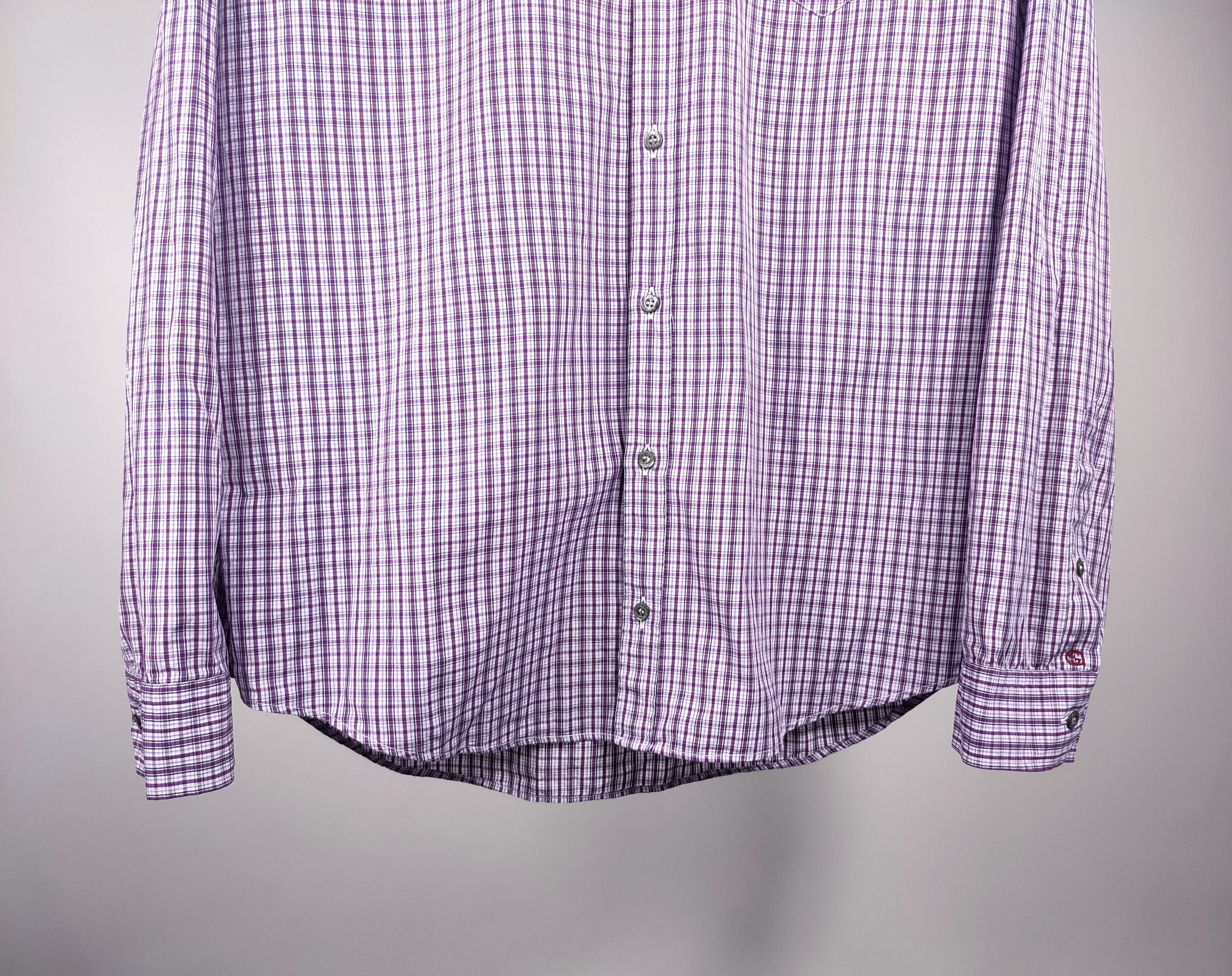 Gucci Gucci Tom Ford GG Logo Checkered Shirt Size US L / EU 52-54 / 3 - 6 Thumbnail