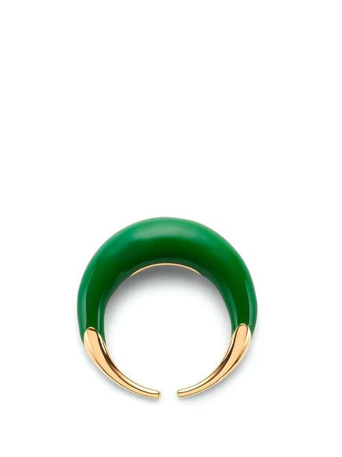 Bottega Veneta o1n1vont1124 Size: 15 / Spine Ring in Green Size ONE SIZE - 4 Thumbnail