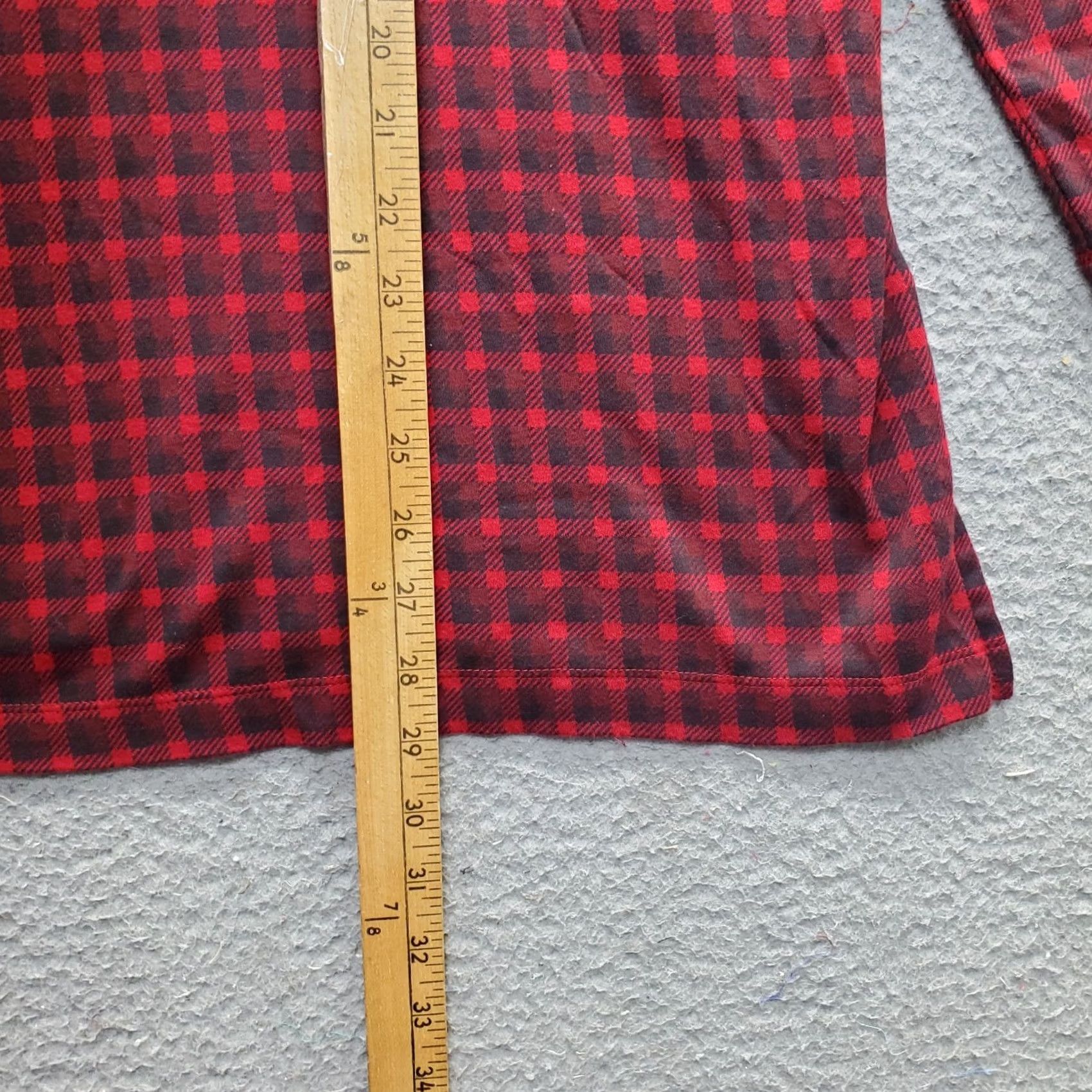 J. Jill J. Jill Tunic Blouse Womens S Plaid Long Sleeve V-Neck Pullover Multicolor Shirt Size S / US 4 / IT 40 - 3 Thumbnail