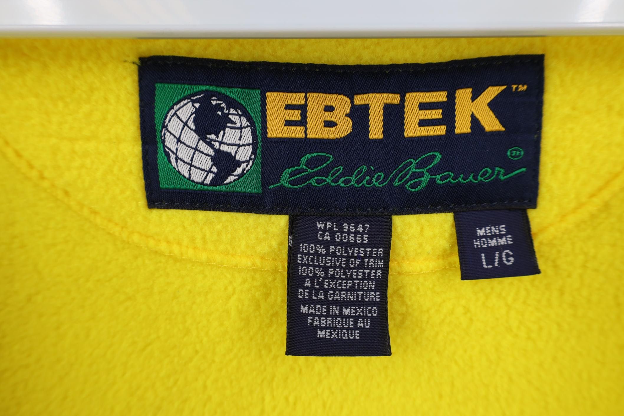 Eddie Bauer Vintage 90s Eddie Bauer EbTek Full Zip Fleece Vest Jacket Size US L / EU 52-54 / 3 - 8 Thumbnail