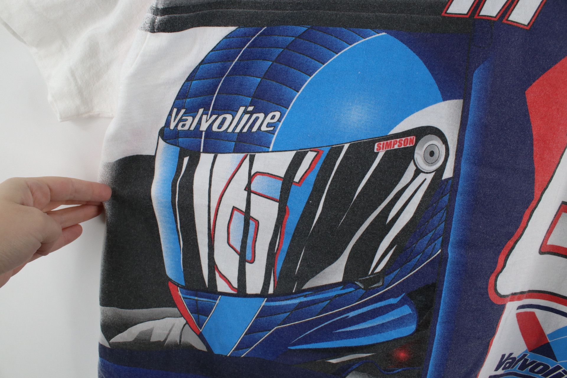 Vintage Vintage 90s NASCAR All Over Print Mark Martin T-Shirt USA Size US L / EU 52-54 / 3 - 16 Thumbnail