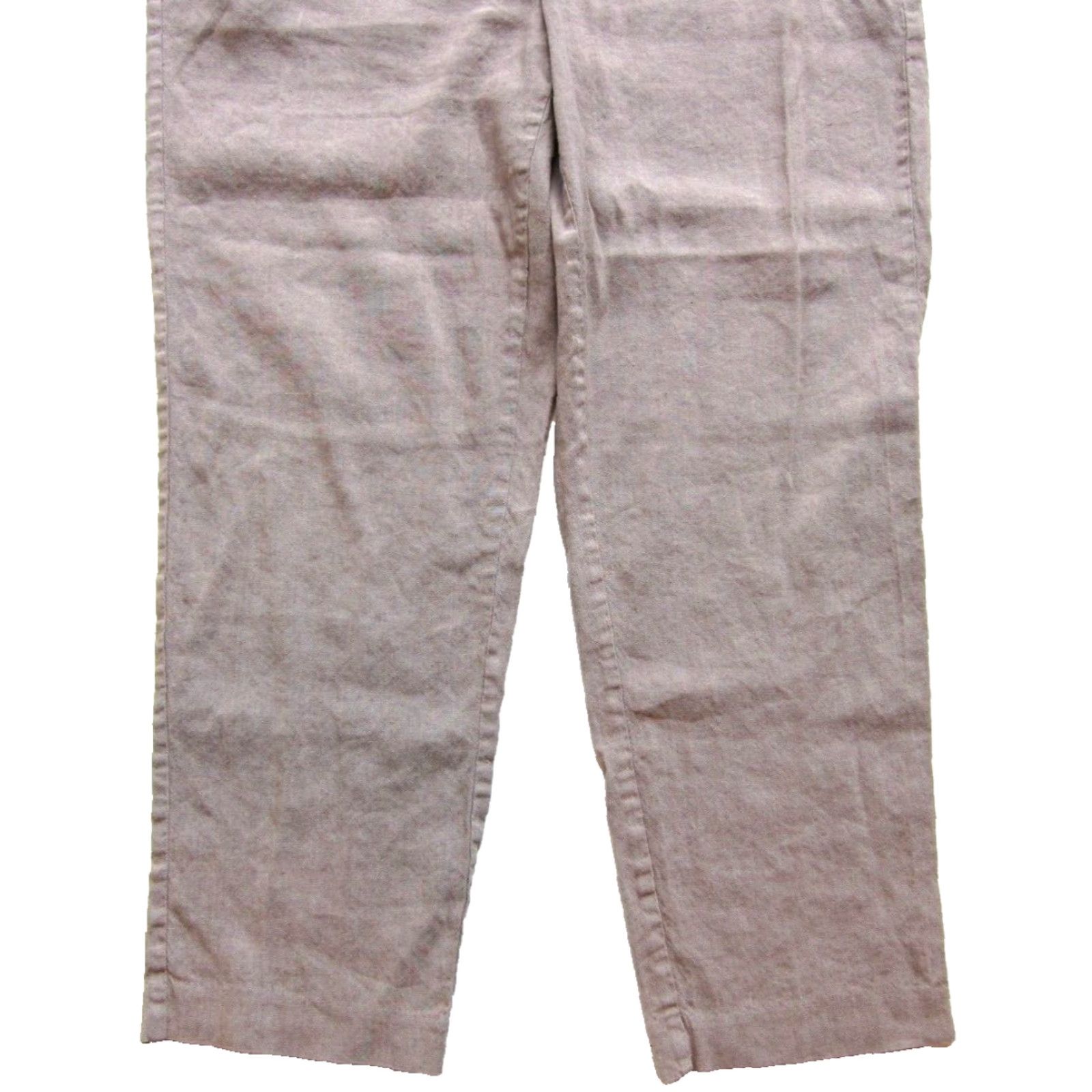J. Jill J. Jill Linen Stretch Brown Pocket Casual Elastic Waist Crop Pant L Tall Womens Size 36" / US 14 / IT 50 - 7 Thumbnail