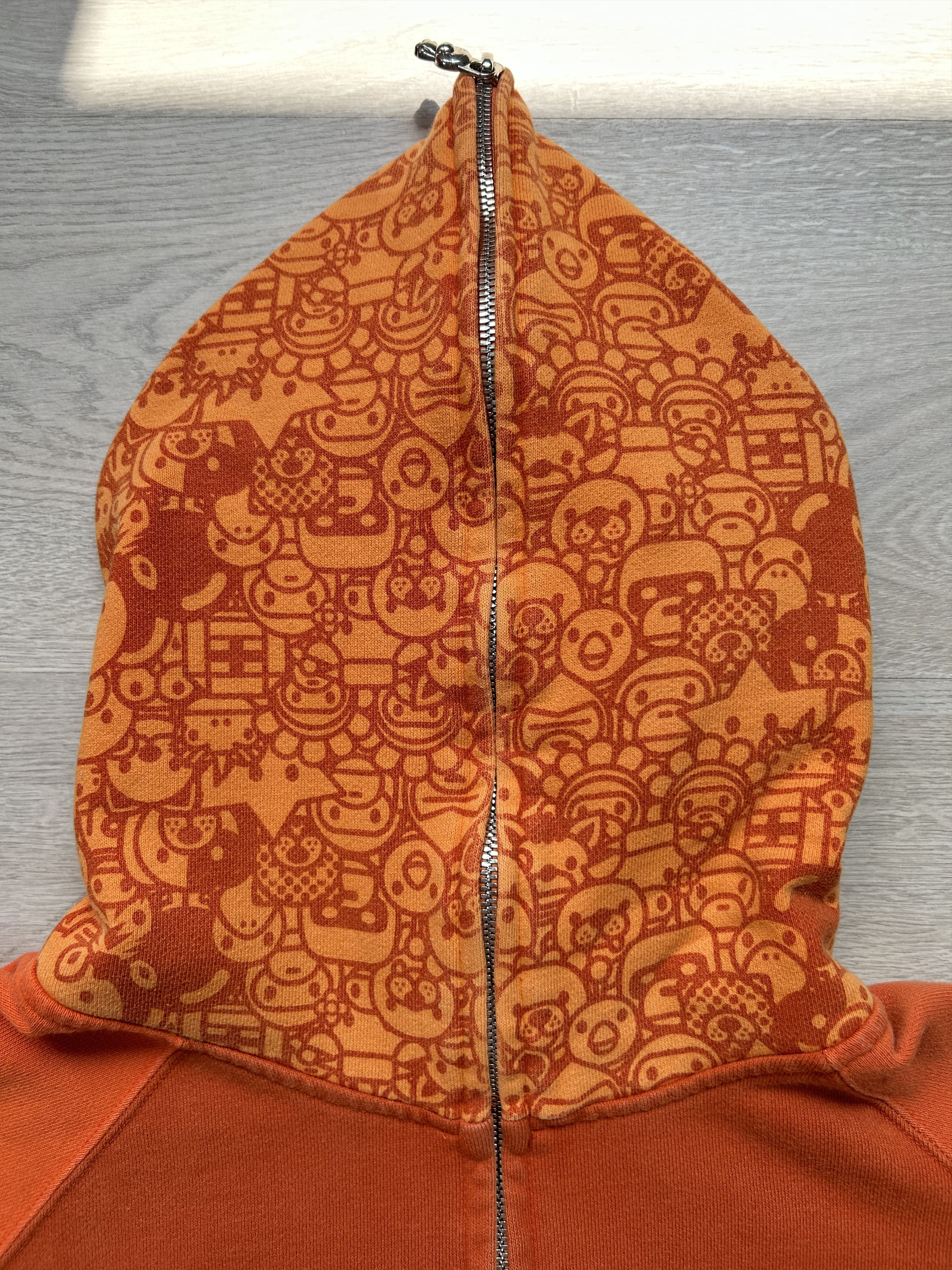 Bape BAPE Orange Animal Safari Milo Full Zip Hoodie Size US M / EU 48-50 / 2 - 4 Thumbnail