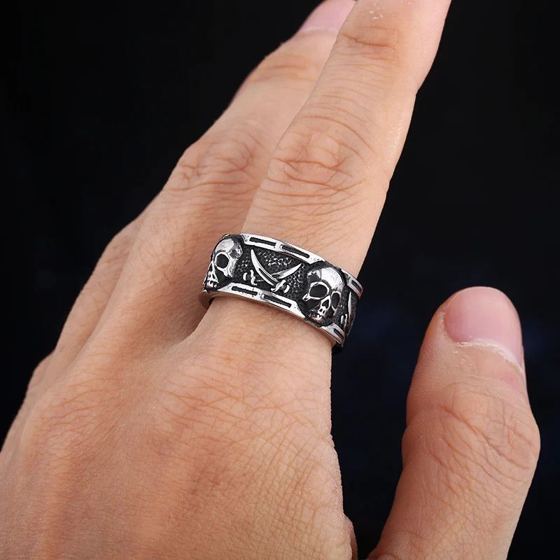 Japanese Brand × Jewelry × Vintage Two Skull Ring Size ONE SIZE - 6 Thumbnail