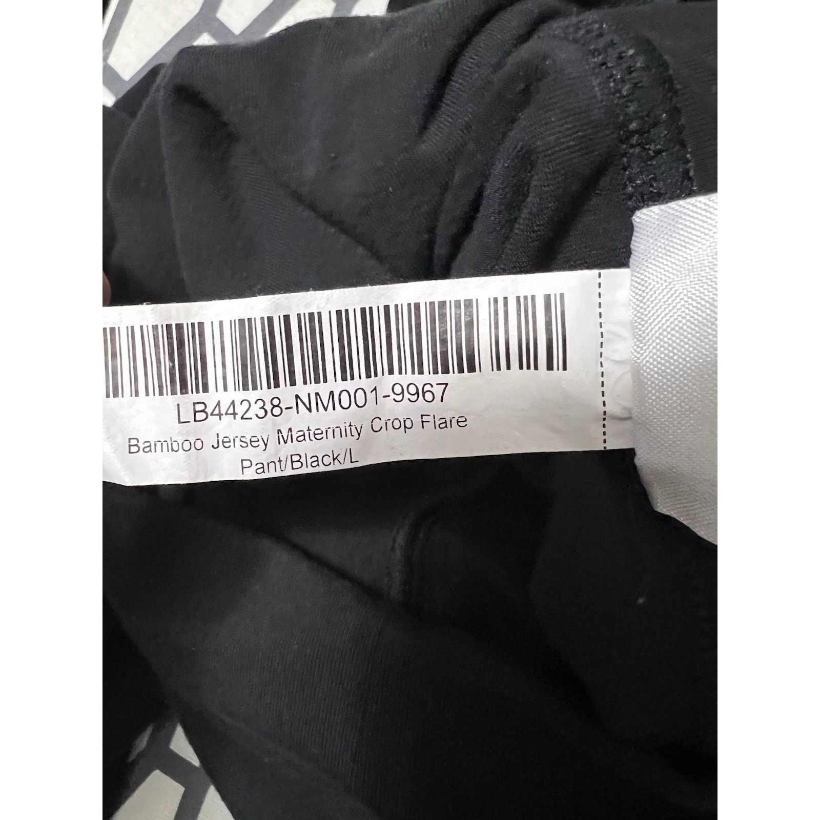 Quince Quince Home Yoga Pants Black Stretchy Women Size L A003109 Size 22" - 2 Thumbnail