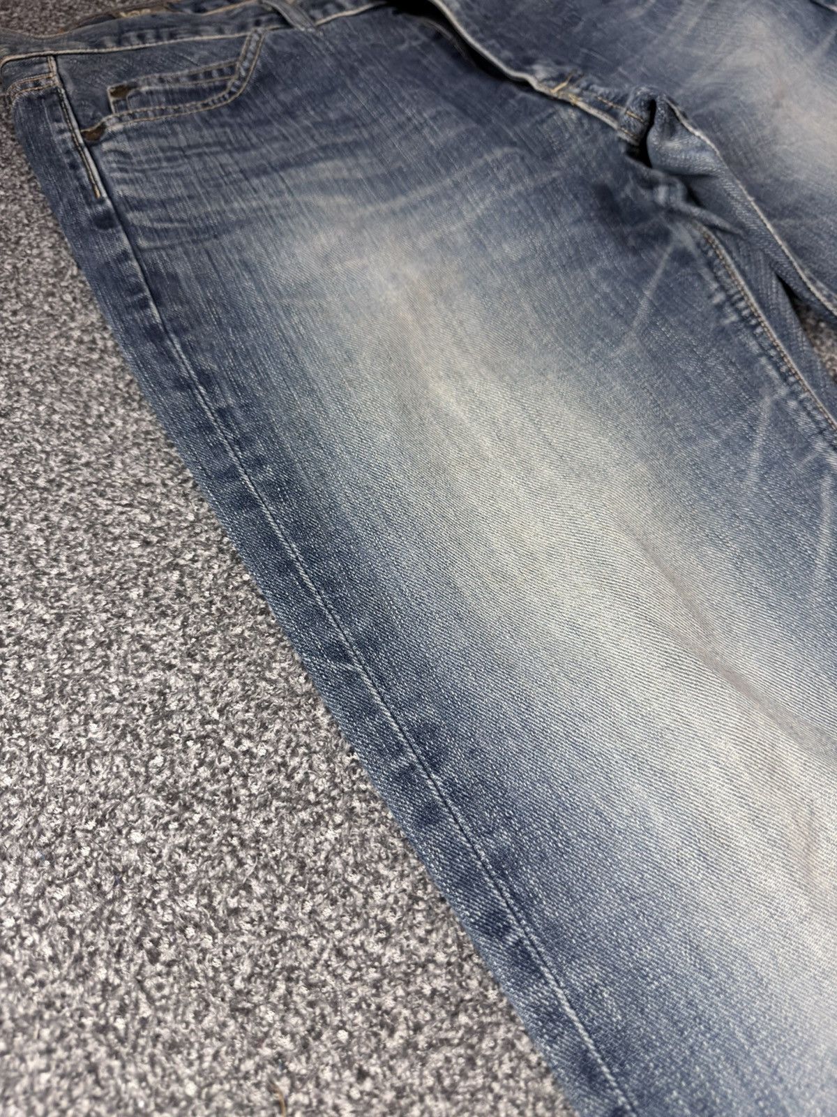 Lee × Number (N)ine Vintage 90s Flared Japanese Lee Fade Aging Washed Distressed Size US 31 - 6 Thumbnail