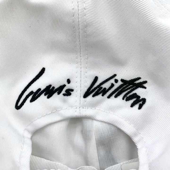 Louis Vuitton Louis Vuitton White Logo Embroidered Casual Cap Size ONE SIZE - 8 Thumbnail