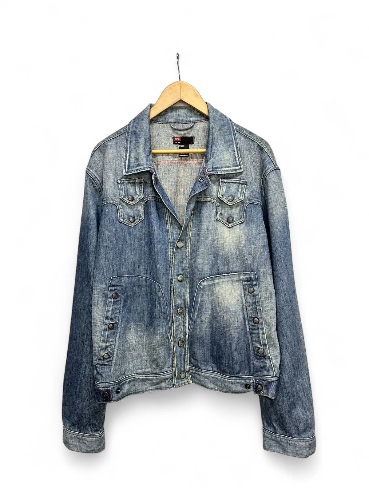 14th Addiction Diesel Denim Oversized Jacket Vintage Y2K Streetwear Style Size US M / EU 48-50 / 2 - 1 Thumbnail