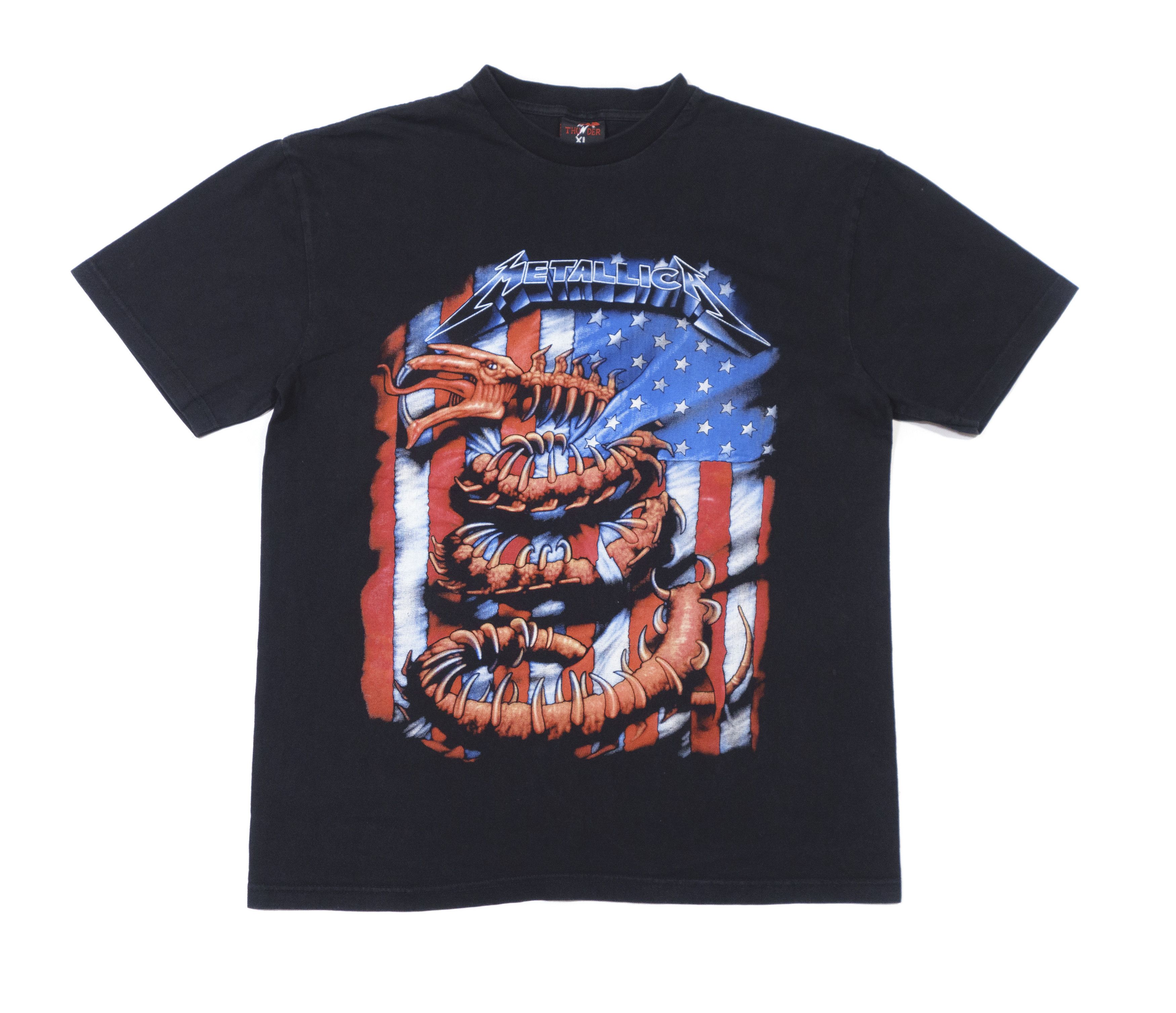 90S USA Print Faded T-Shirt