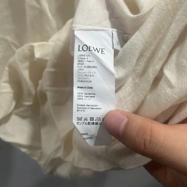 Loewe LOEWE Pure wool round collar turtleneck loose thin long sl Size S / US 4 / IT 40 - 3 Thumbnail