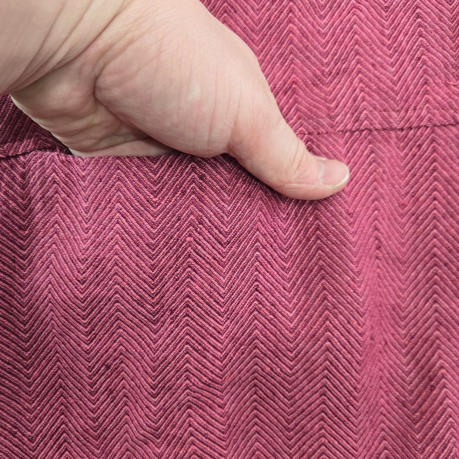 FLAX Y2K Vintage FLAX Linen Herringbone Shirt Size XL Size XL / US 12-14 / IT 48-50 - 7 Thumbnail