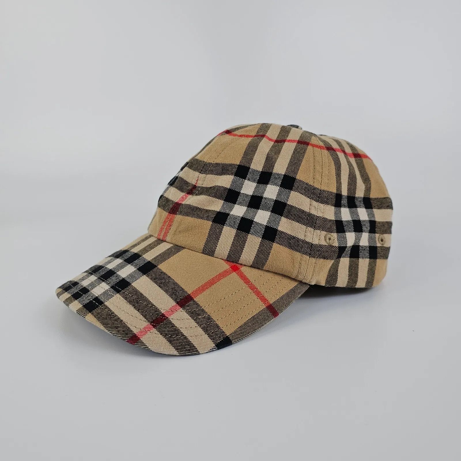 image of Burberry Checkered Archive Beige Men's Baseball Cap New M