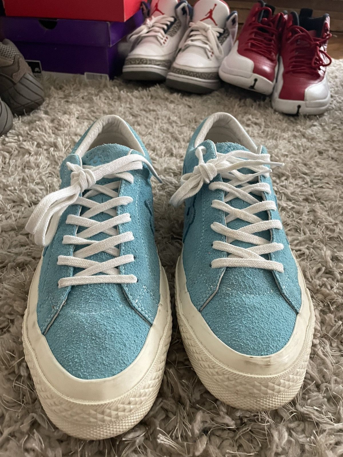 Converse Golf Le Fleur x Converse One Star Ox Bachelor Blue Size US 11.5 / EU 44-45 - 4 Thumbnail
