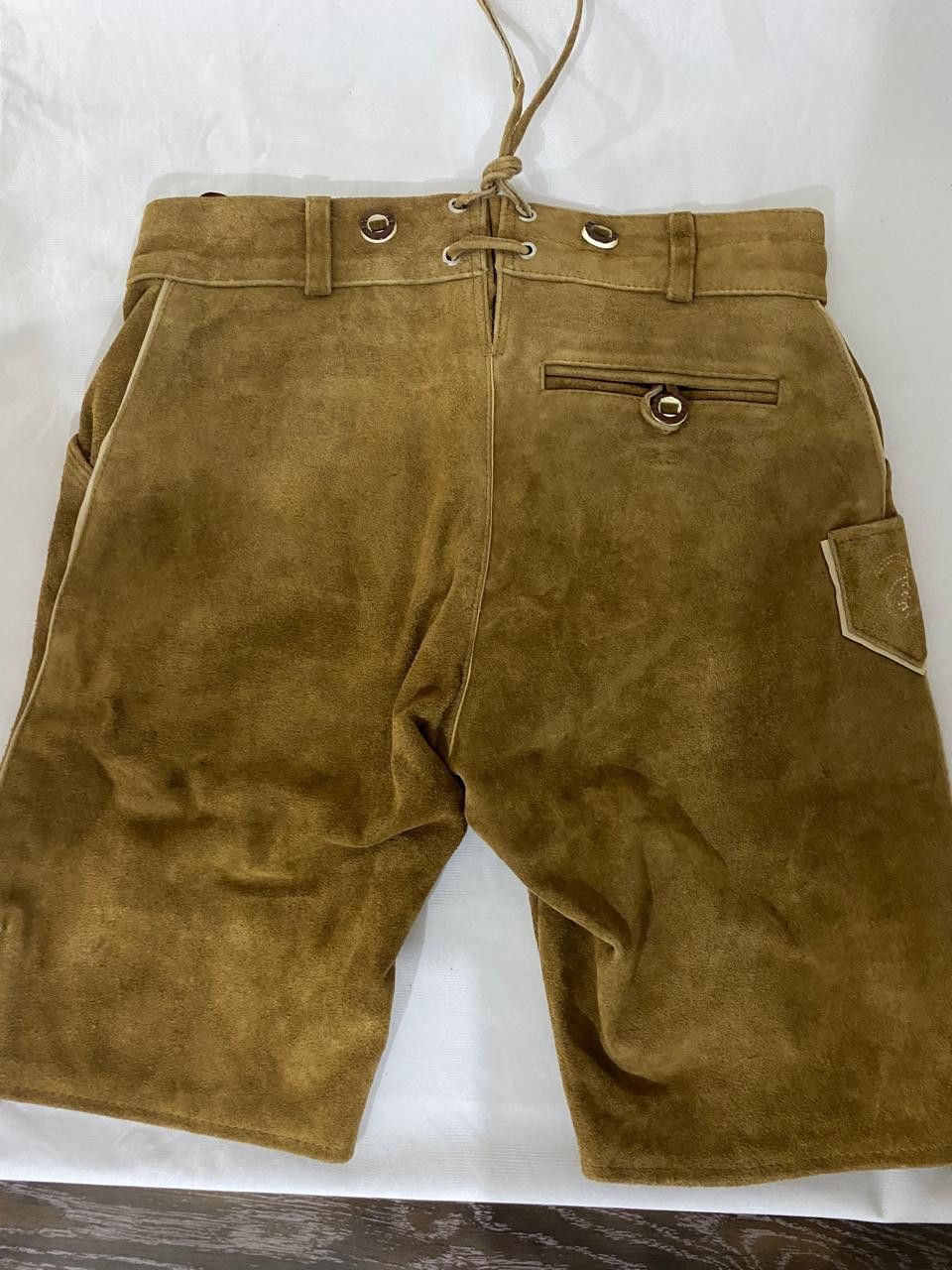 Handmade × Other Oktoberfest outfit Men's Suede Bavarian Lederhosen Size US 36 / EU 52 - 1 Thumbnail