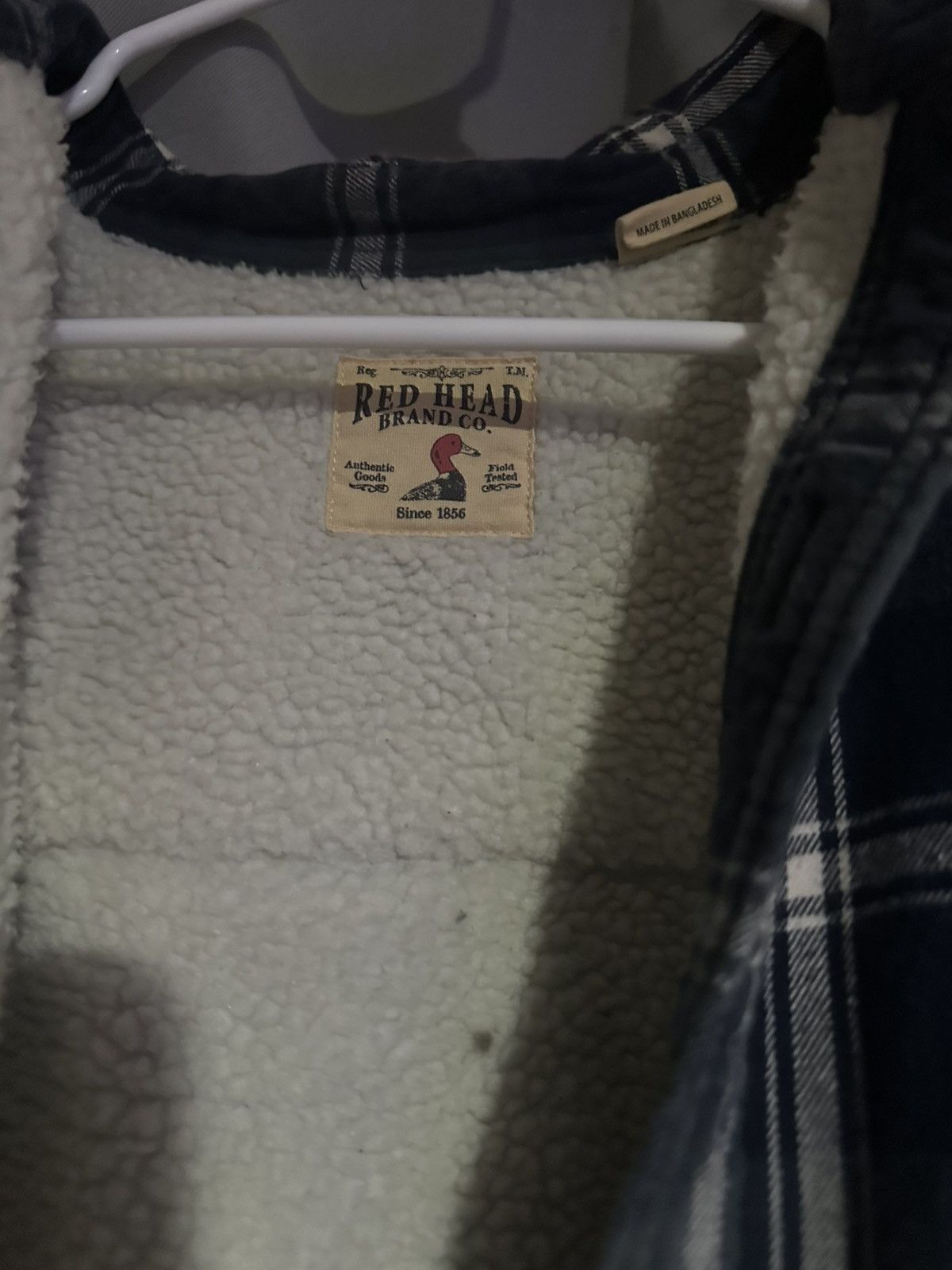 Redhead RedHead men's sherpa-lined flannel shirt jacket. Size US M / EU 48-50 / 2 - 4 Thumbnail