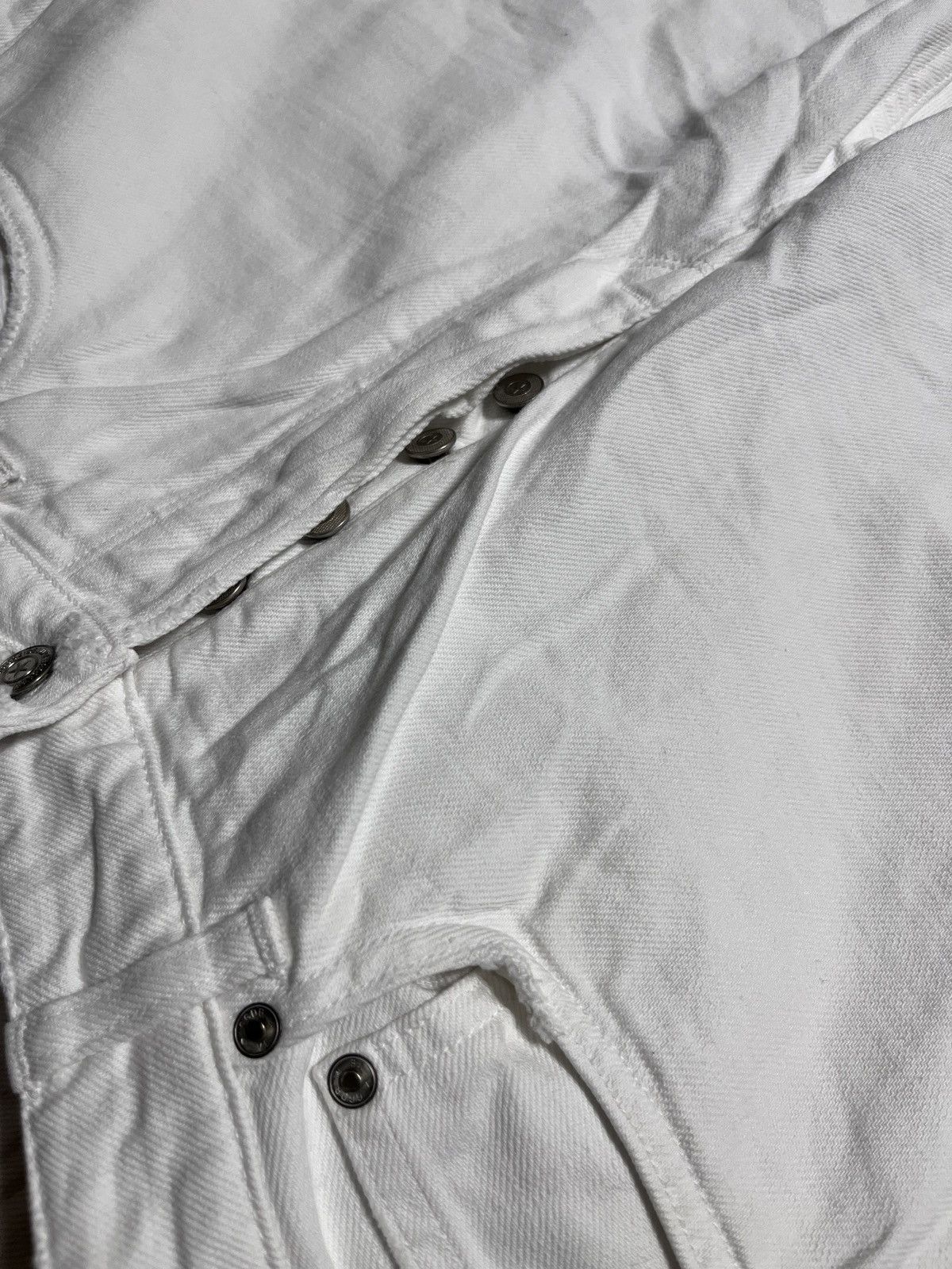 Golden Goose Golden Goose Distressed White Jeans Size US 31 - 8 Thumbnail