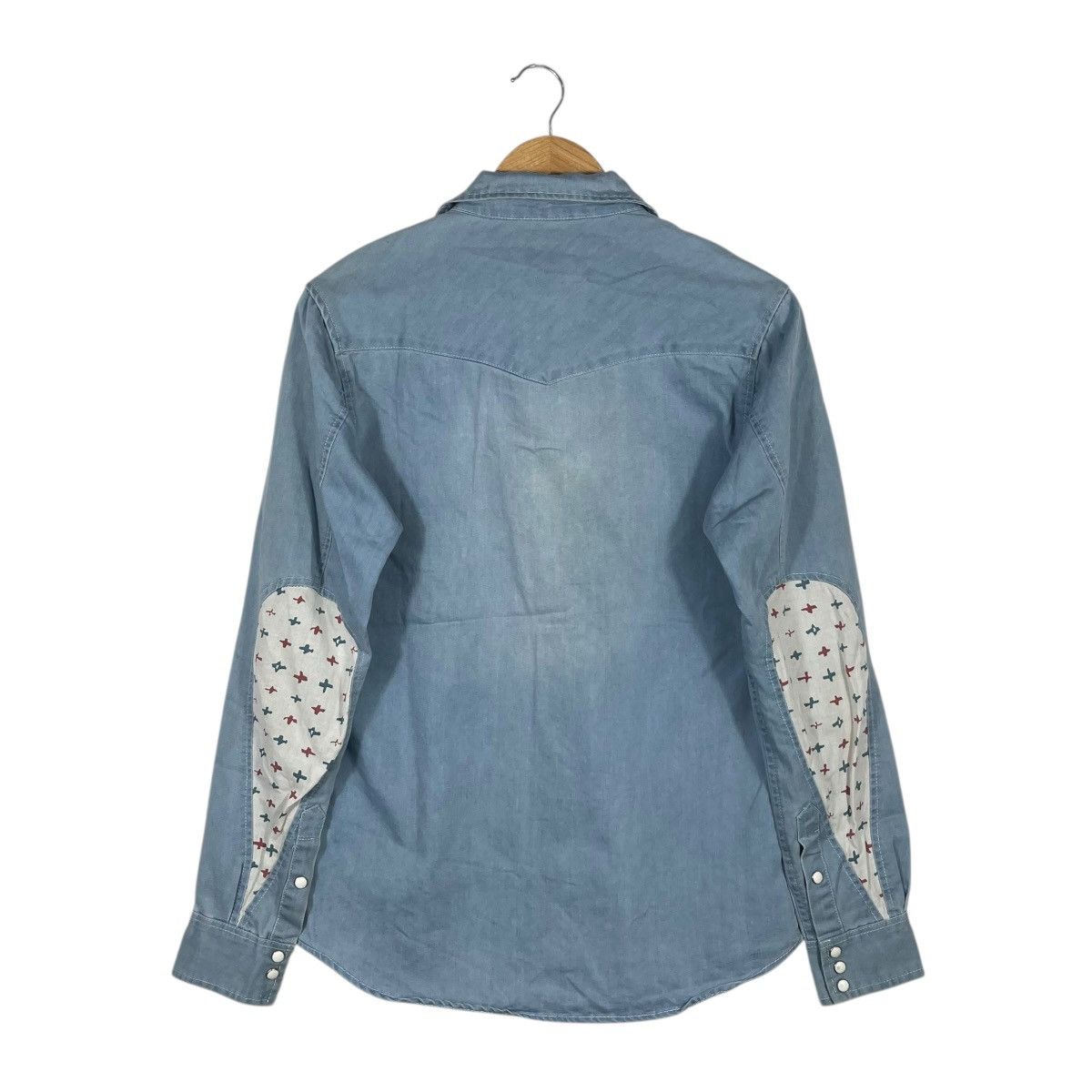 Visvim VISVIM F.I.L. Cubism Denim Western Pearl Snap Button Size US S / EU 44-46 / 1 - 1 Thumbnail