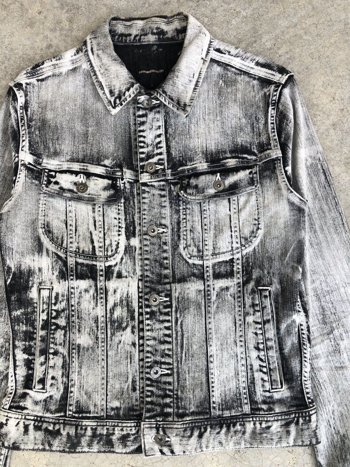 semanticdesign Semantic Design Denim Jacket Distressed Denim Size US M / EU 48-50 / 2 - 4 Thumbnail