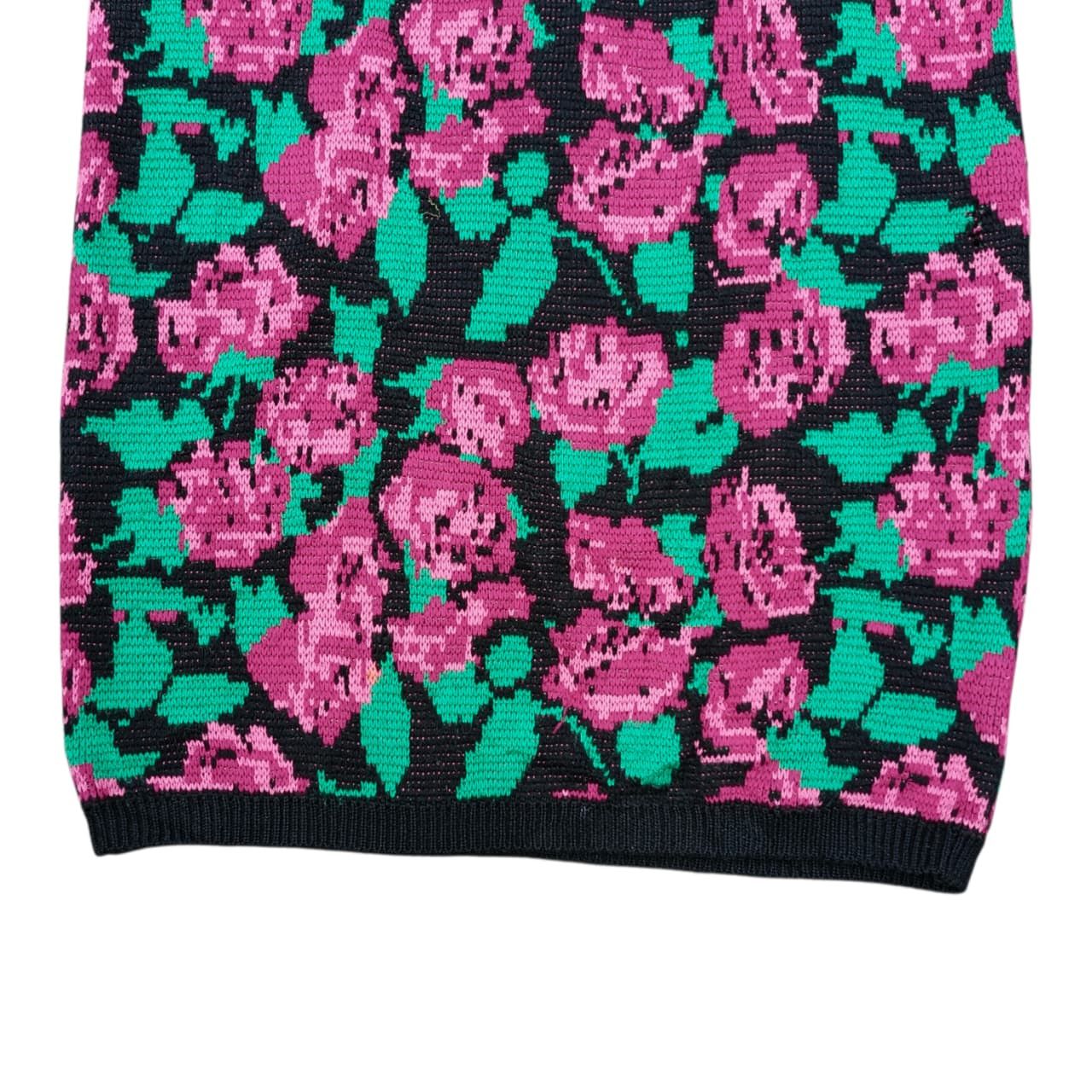 Yves Saint Laurent 80's Yvest Saint Laurent Tricots Knitted Floral Dress Size M / US 6-8 / IT 42-44 - 8 Thumbnail