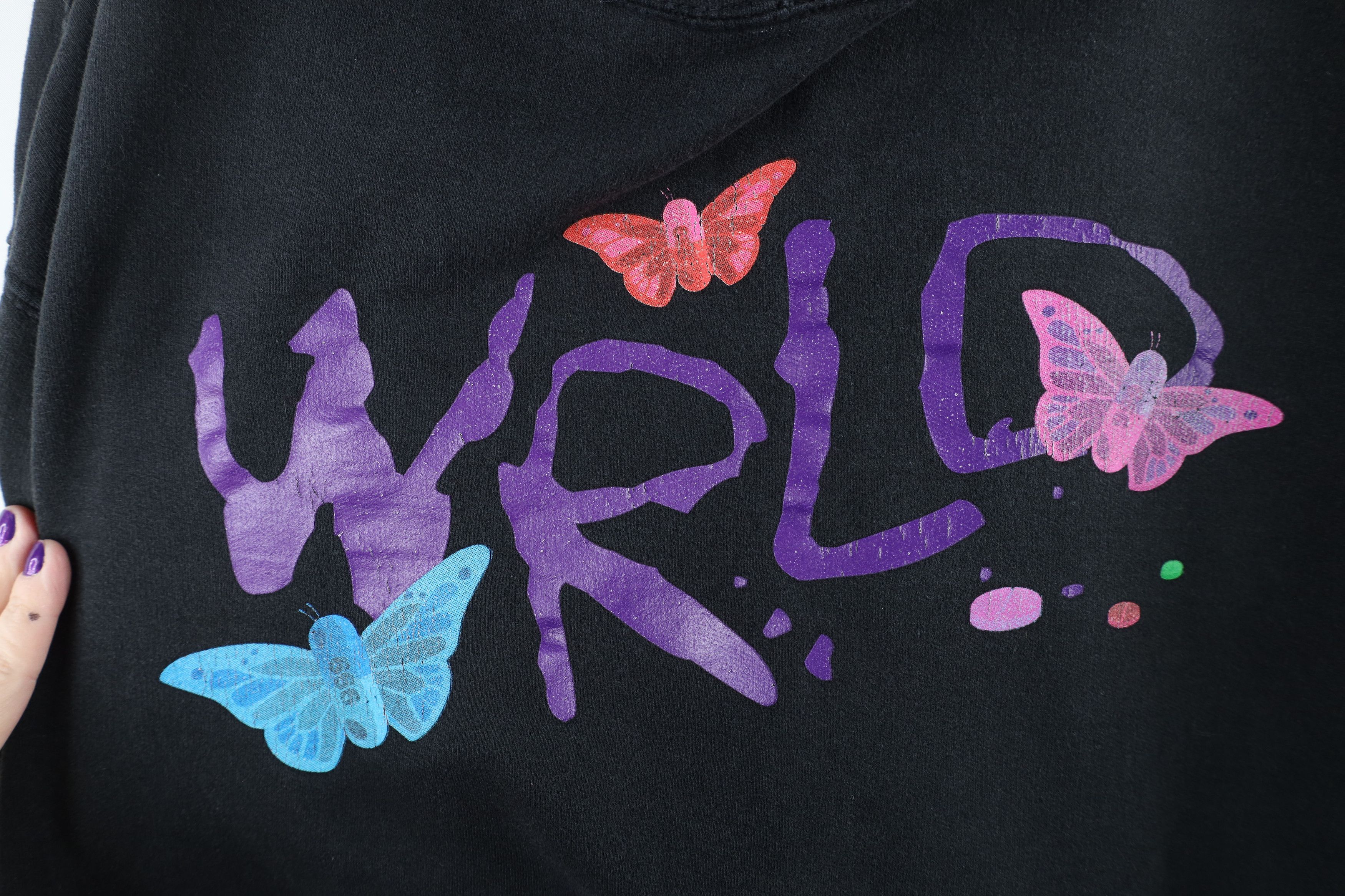 Vintage Vintage Streetwear Butterfly Pills Juice Wrld Hoodie Black Size US XL / EU 56 / 4 - 5 Thumbnail