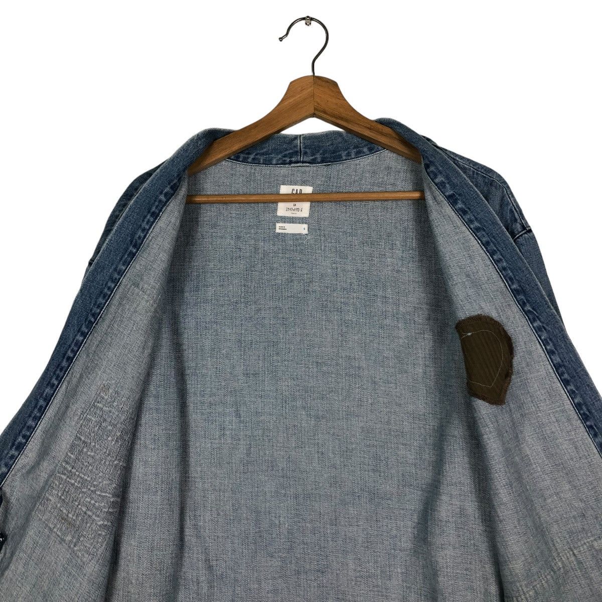 Japanese Brand 🔥VINTAGE KIMONO DENIM JAPAN TRADITIONAL PATCH WORK DESIGN Size US S / EU 44-46 / 1 - 14 Thumbnail