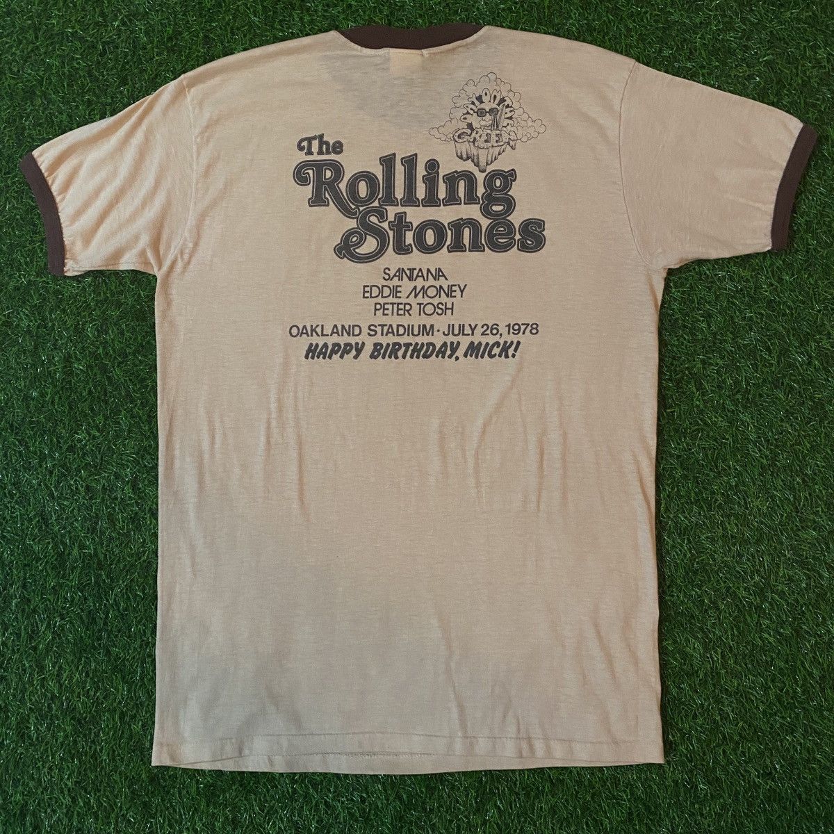 Adidas × Band Tees × The Rolling Stones Vintage 1978 Rolling Stones Happy Birthday Mick Jagger Size US XL / EU 56 / 4 - 10 Thumbnail