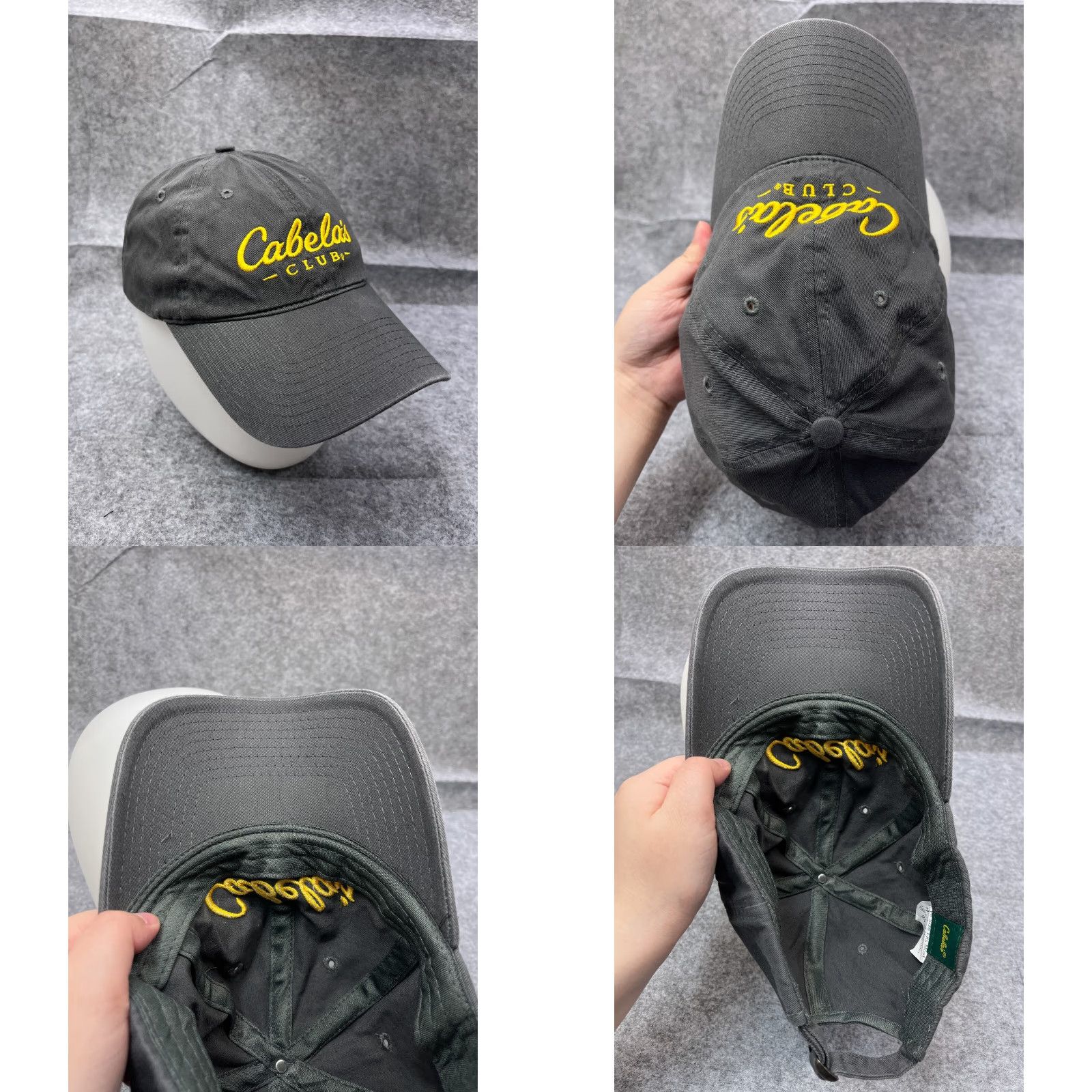Vintage Cabela's Baseball Cap Adult One Size Gray Cotton Adjustable Outdoor Fishing Hunting Mens Size ONE SIZE - 8 Thumbnail