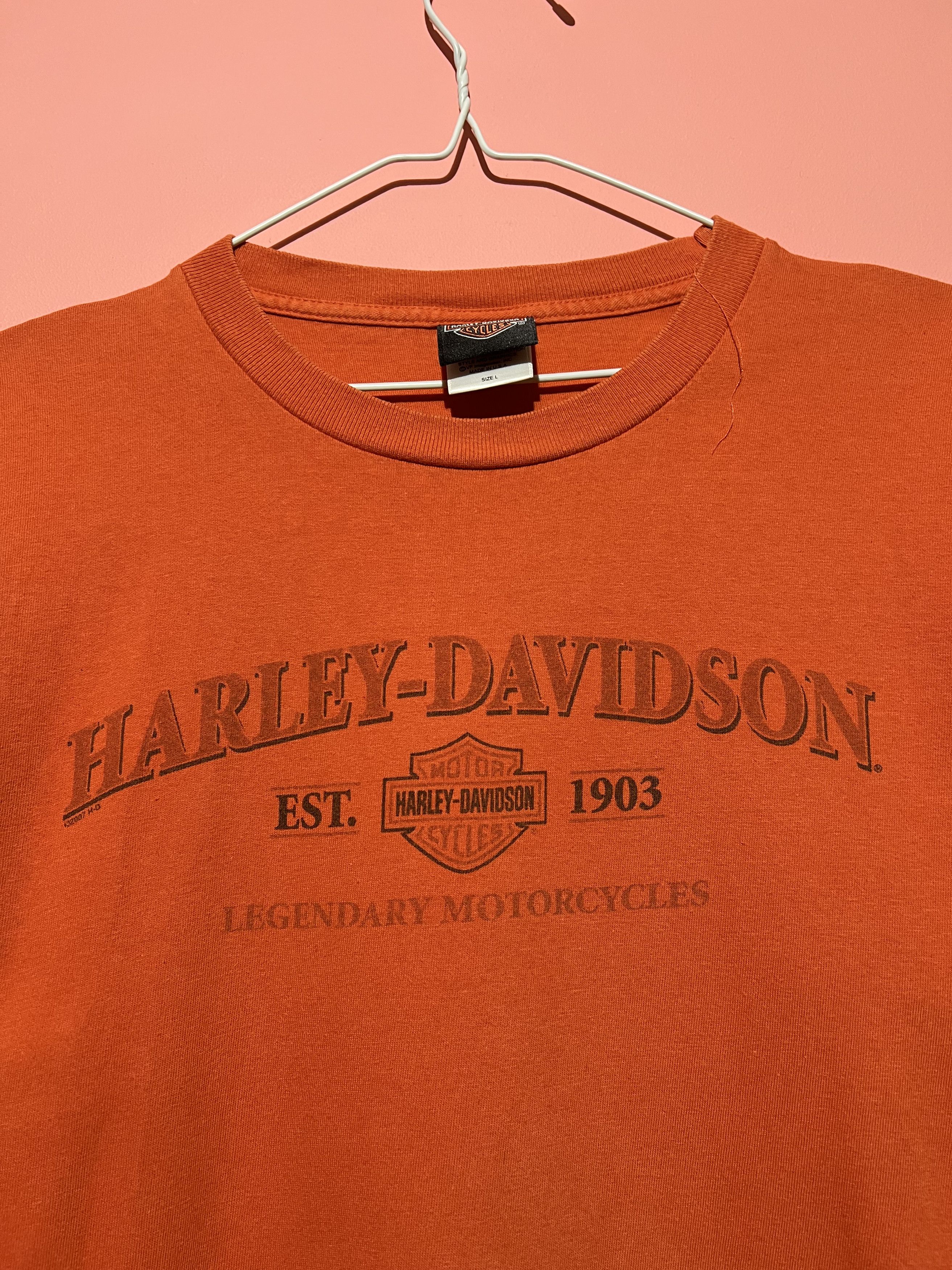 Harley Davidson Harley Davidson motorcycle shirt casual printed 2007 2005 Size US L / EU 52-54 / 3 - 10 Thumbnail