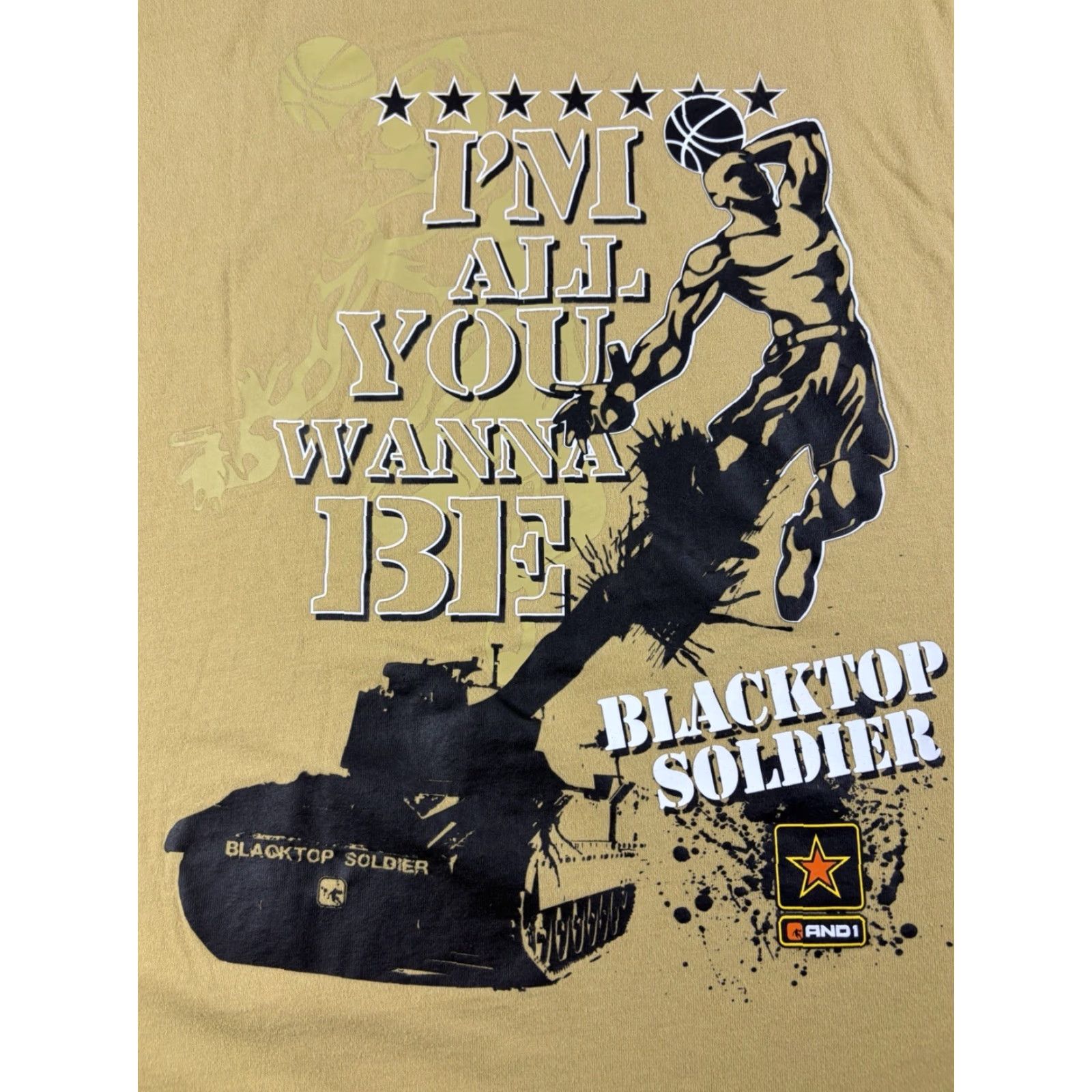 Vintage VINTAGE AND1 Trash Talk Basketball Shirt Sleeveless XL Mens Brown Crew Neck Graphic Print Parody Fun Shirt Size US XL / EU 56 / 4 - 6 Thumbnail