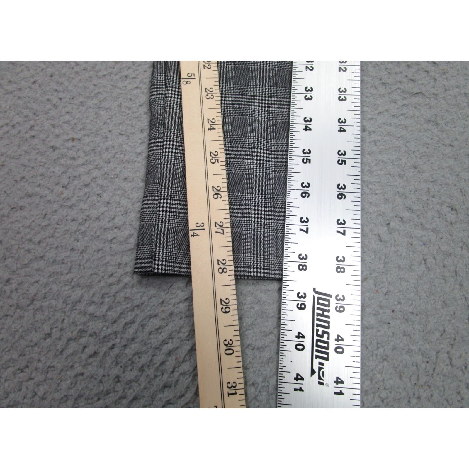 Zara Zara Pants Womens Large Black Gray Plaid Jegging Stretch Slimming Elastic Waist Classic Tapered Work Casual Formal Party/Cocktail Travel Wedding Size 36" / US 14 / IT 50 - 3 Thumbnail