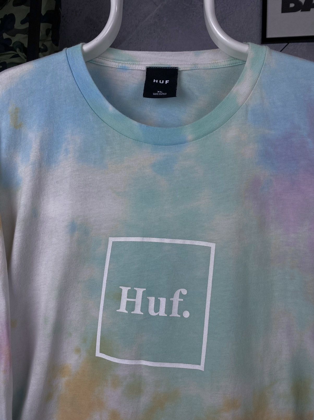 Huf Huf Worldwide Tie Dye Long Sleeve T-Shirt Size US XL / EU 56 / 4 - 3 Thumbnail