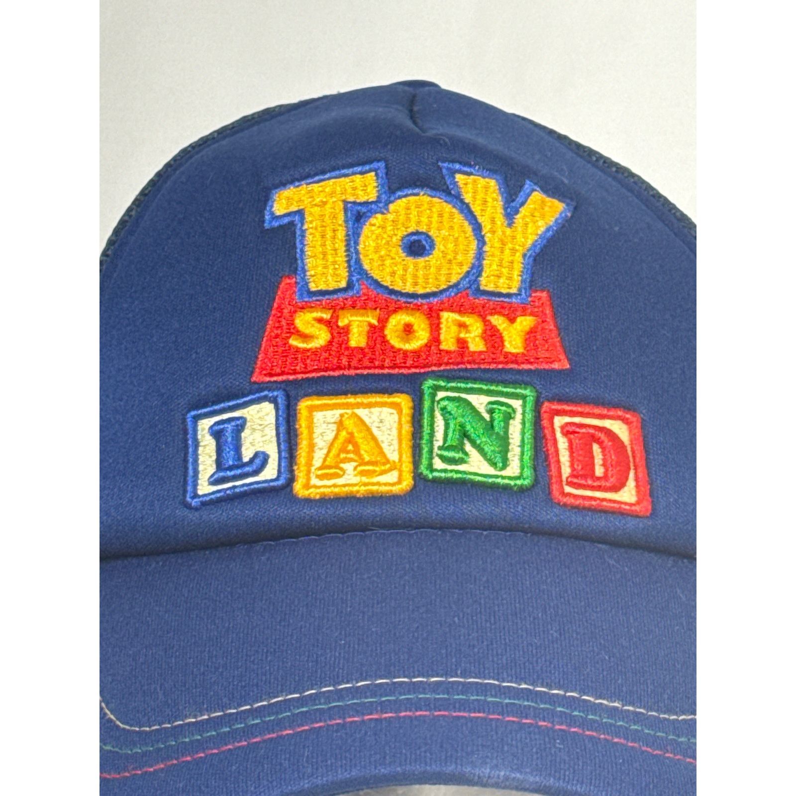 Disney Disney Toy Story Land Play Big Trucker Snapback Hat Blue/Red Size ONE SIZE - 2 Thumbnail