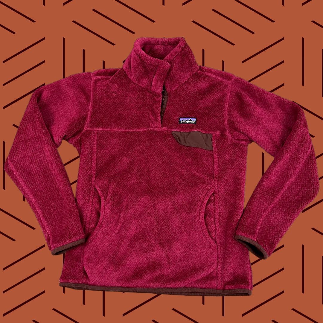 Patagonia Patagonia ReTool Snap T Pullover Sweater Women Small Polartec Fleece Pink Hiking Pullover Winter, Fall, Spring Womens Small Pink Patagonia Sweater Size S / US 4 / IT 40 - 1 Thumbnail
