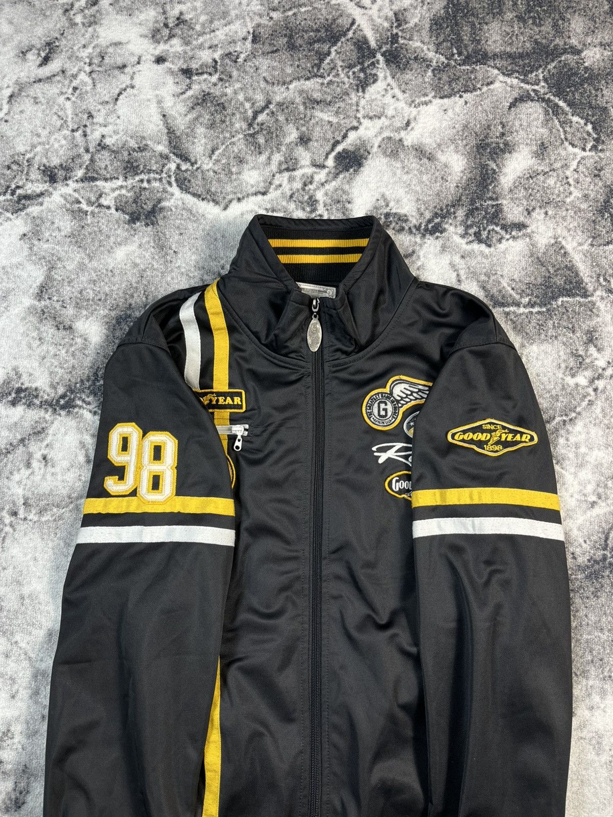 Other Goodyear Racing Jacket Black Yellow Motorsport Y2K Size US XXL / EU 58 / 5 - 11 Thumbnail