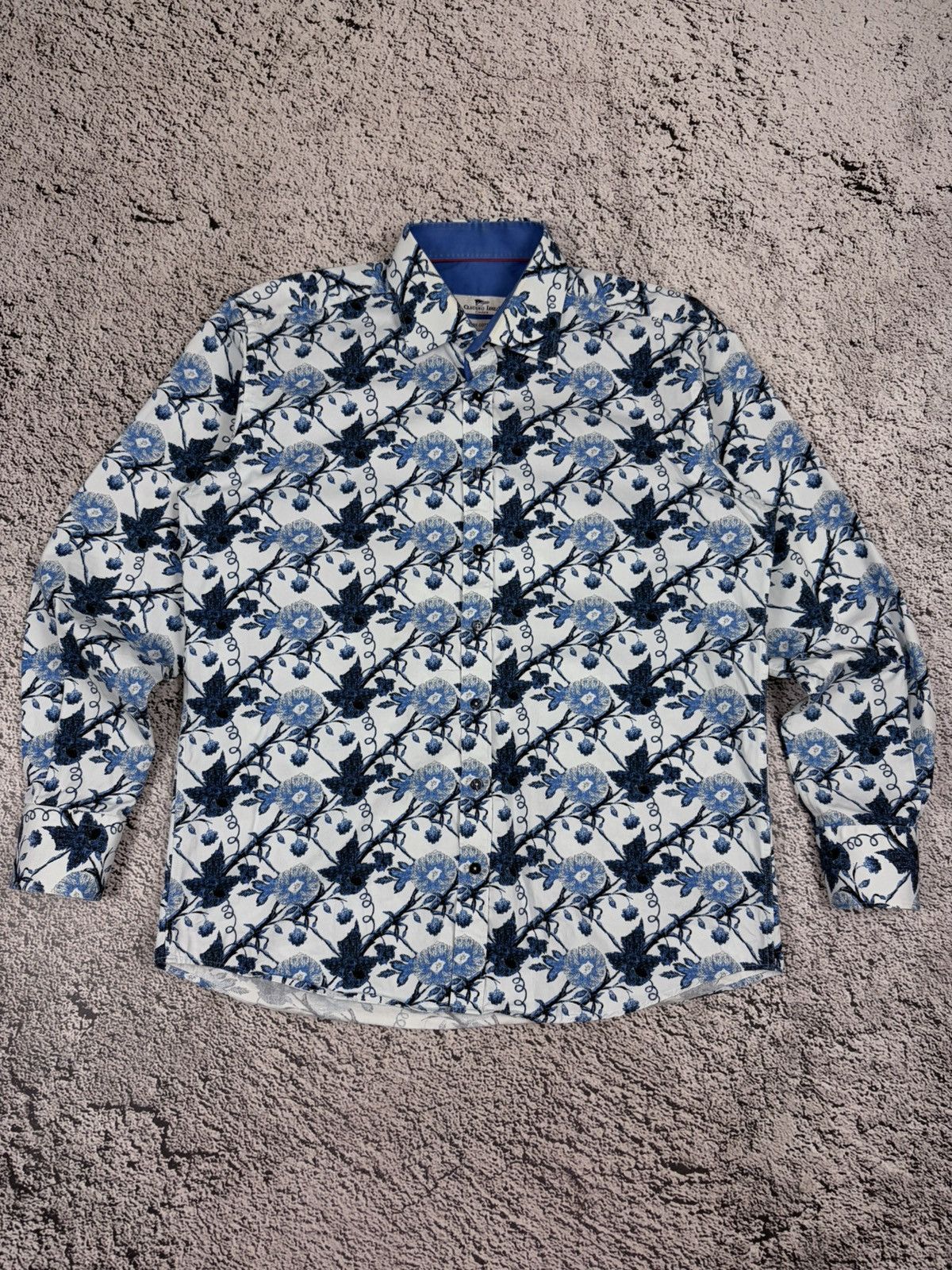 Japanese Brand Claudio Lugli Couture Floral All Over Print Cotton Shirt XL Size US XL / EU 56 / 4 - 3 Thumbnail