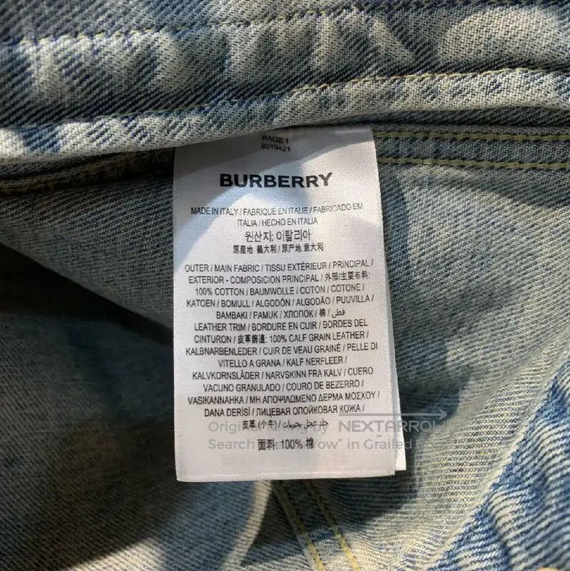Burberry Blue Denim Men's Jacket.