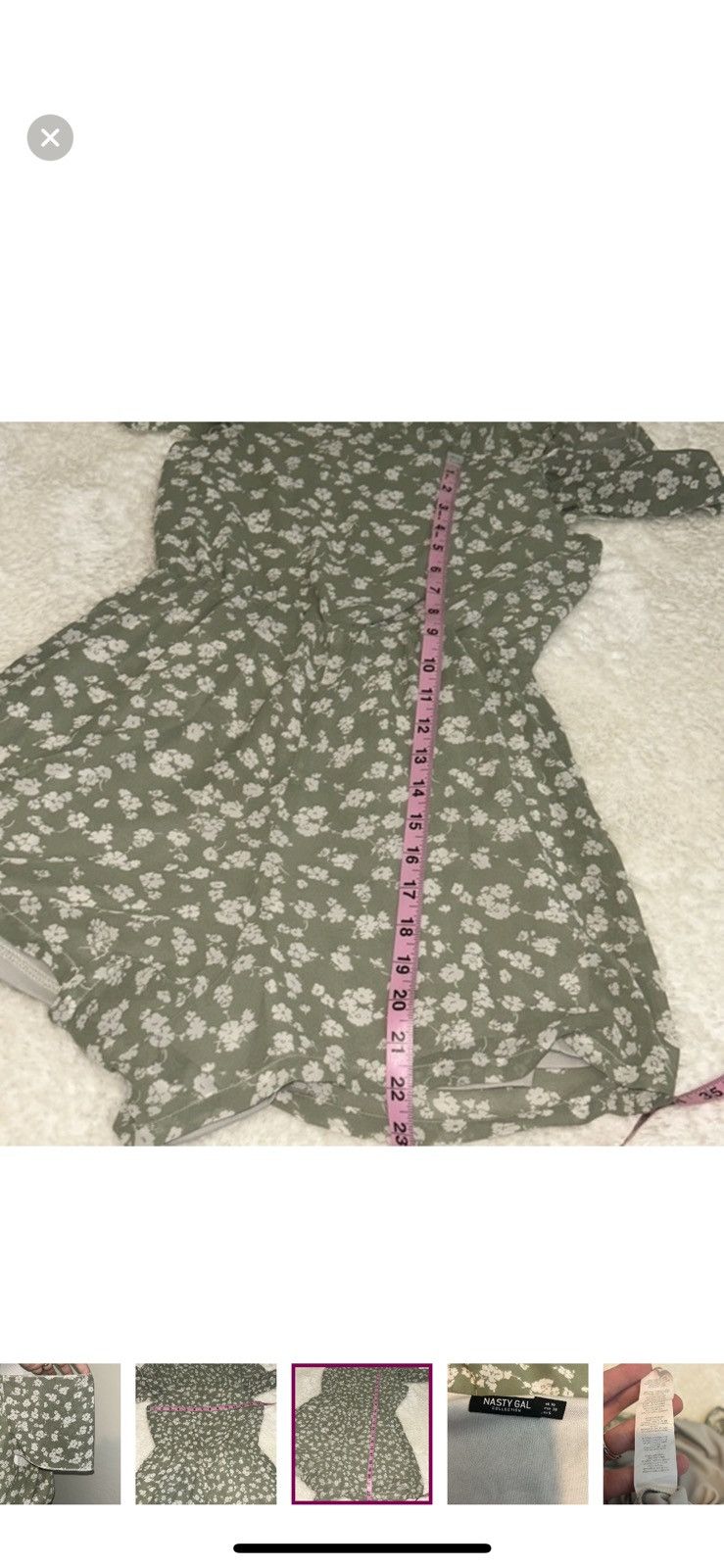 Nasty Gal Nasty gal floral draped romper size 6 Size 28" / US 6 / IT 42 - 3 Thumbnail