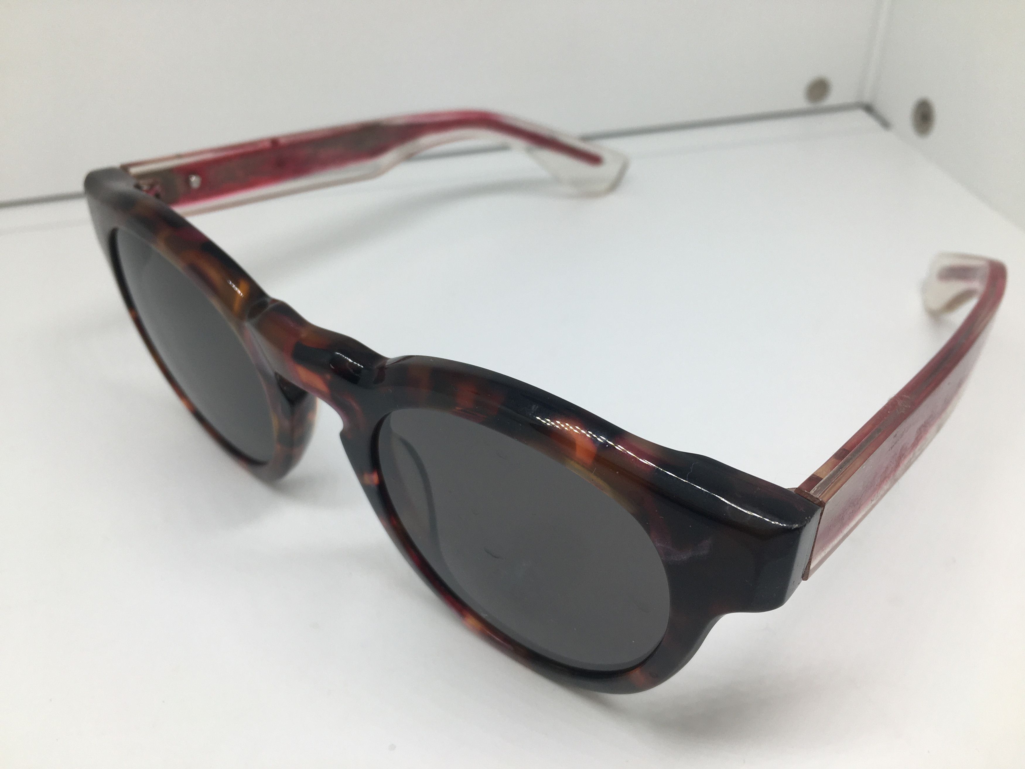 Vintage Vintage Tortoise Acetate Keyhole Sunglasses Frame Size ONE SIZE - 3 Thumbnail