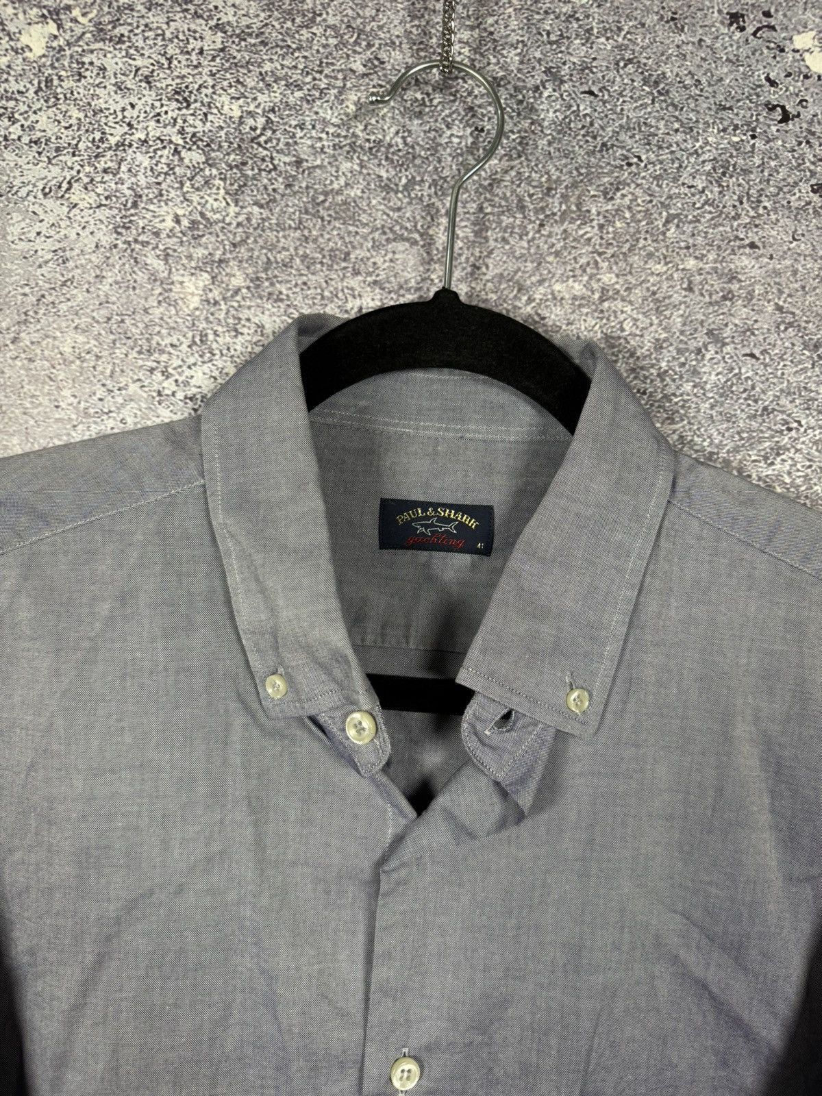 Paul Shark Yachting Shirt Mens Large Button Long Sleeve