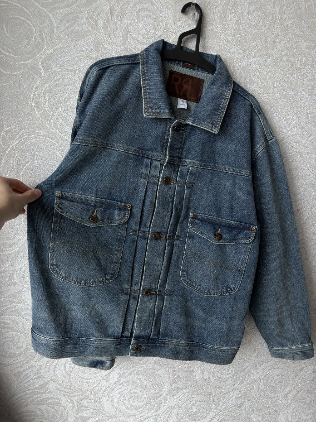 RRL Ralph Lauren Ralph Lauren RRL Double RL Blue Denim Trucker Jacket Cowboy Size US L / EU 52-54 / 3 - 4 Thumbnail