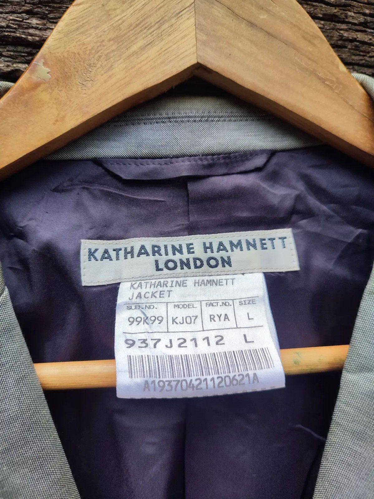 Katharine Hamnett London Katharine Hamnett London Structured Blazer – Cotton Blend Size 40R - 10 Thumbnail