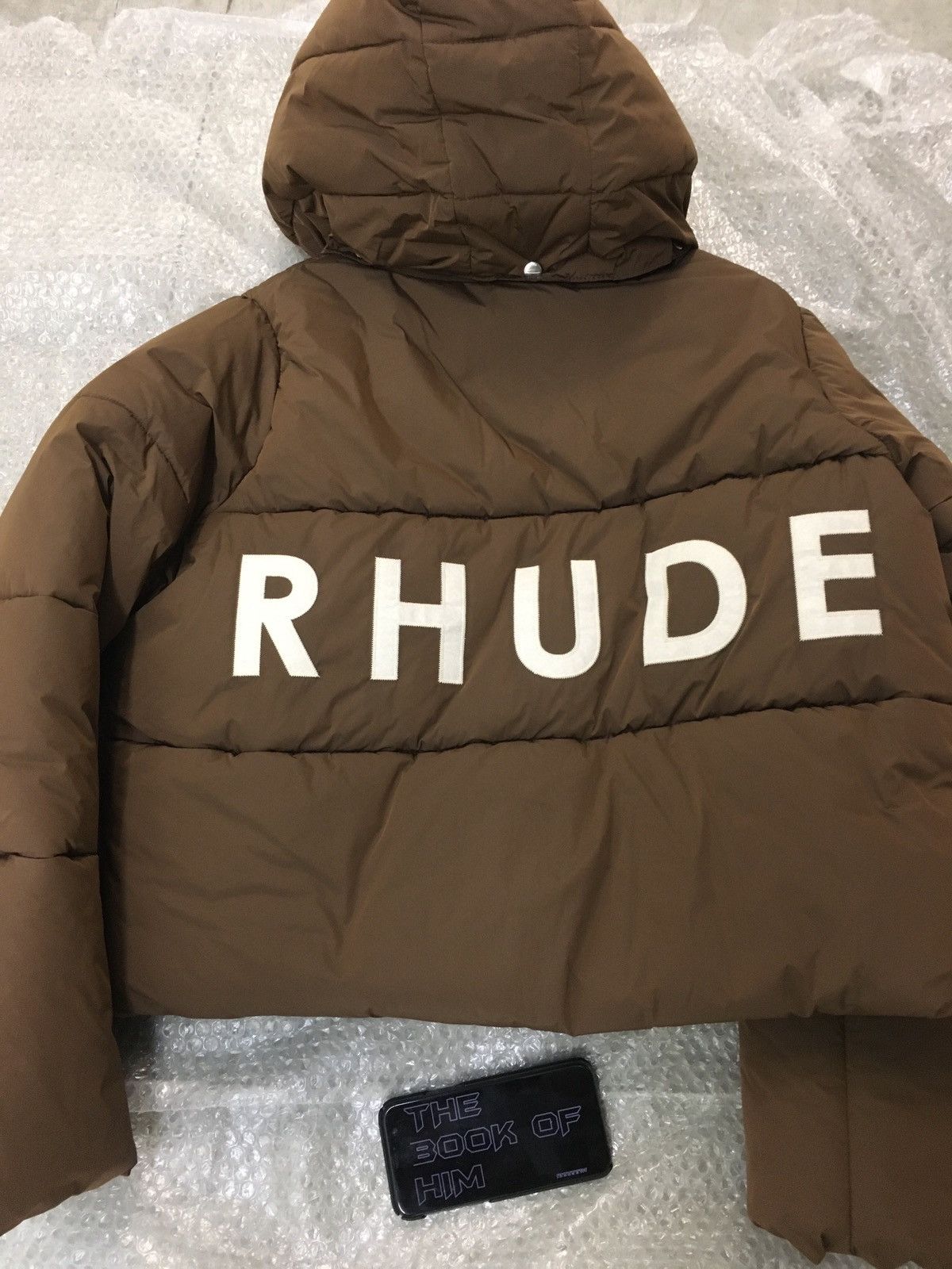 Designer × Rhude Designer Rhude Brown Puffer Jacket Size US XS / EU 42 / 0 - 1 Thumbnail
