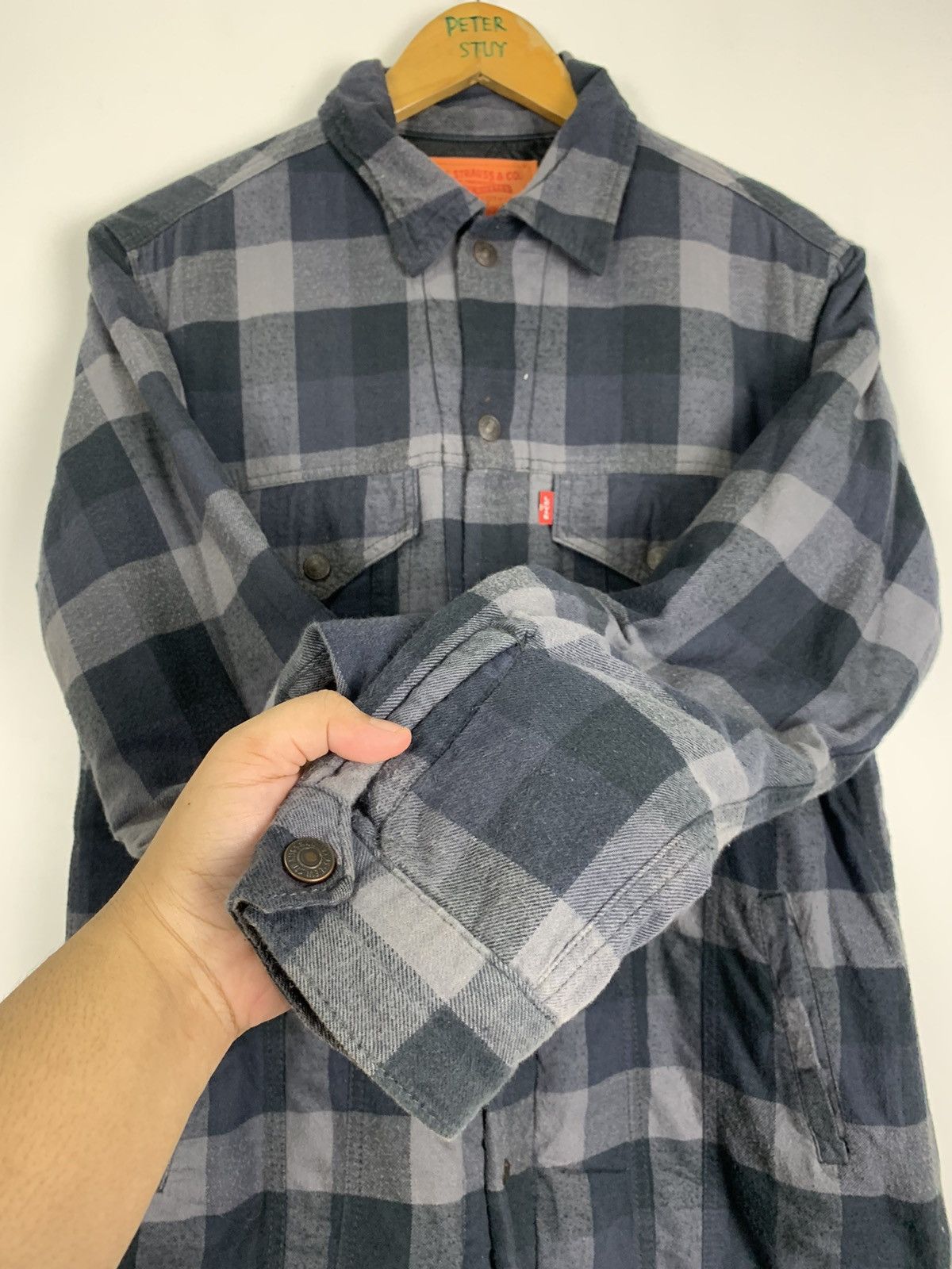 Flannel × Levi's × Vintage Vintage Levis flannel jacket Size US L / EU 52-54 / 3 - 9 Thumbnail