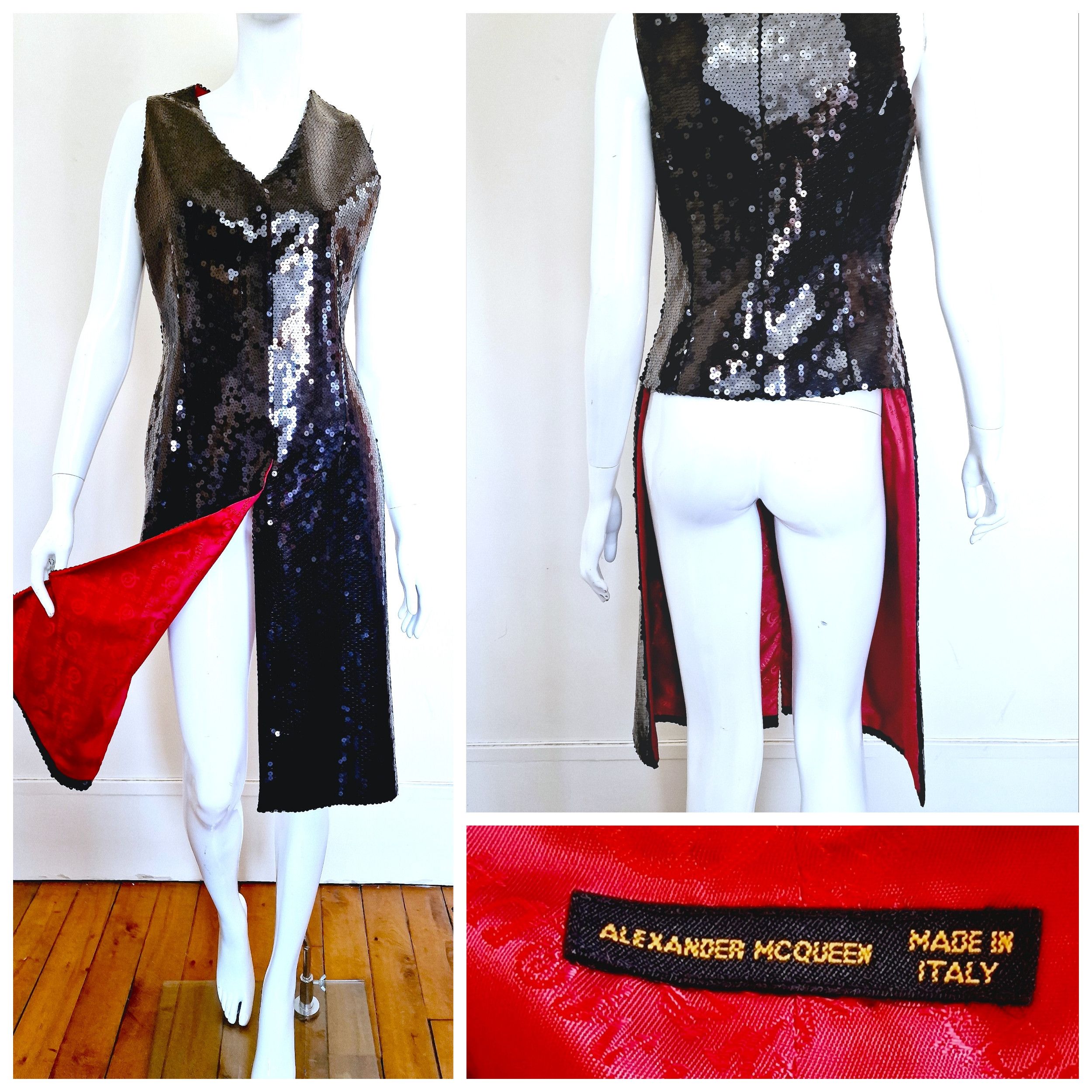 Alexander McQueen Alexander McQueen Joan Of Arc1998 Sequin Glitter Coat Dress Size M / US 6-8 / IT 42-44 - 1 Thumbnail