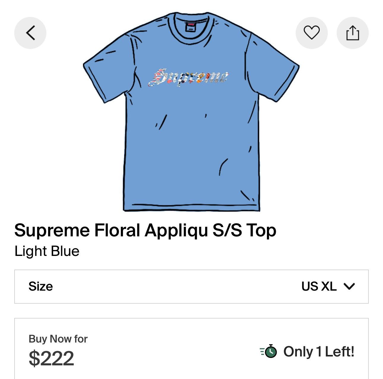 Supreme Supreme Floral Appliqu Size US L / EU 52-54 / 3 - 6 Thumbnail