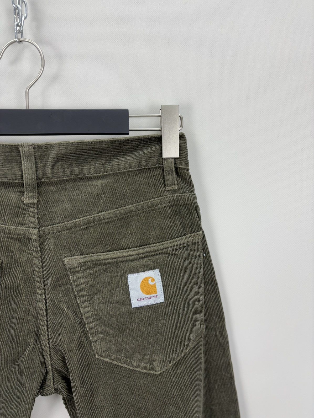 Carhartt Mens corduroy pants Carhartt Size 28x32 Color Green Size US 28 / EU 44 - 7 Thumbnail