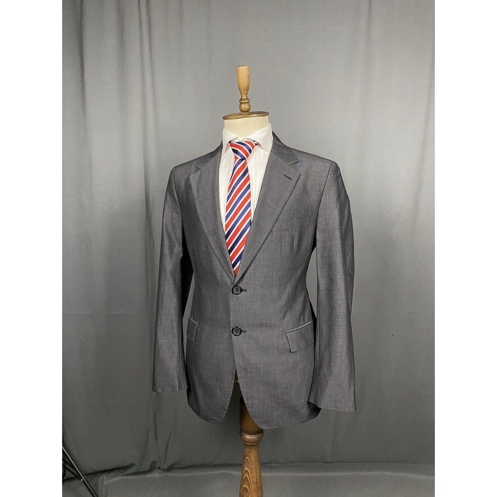 Prada Prada Men's Gray Wool Blazer Sportcoat Jacket Size 52R Size 52R - 4 Thumbnail