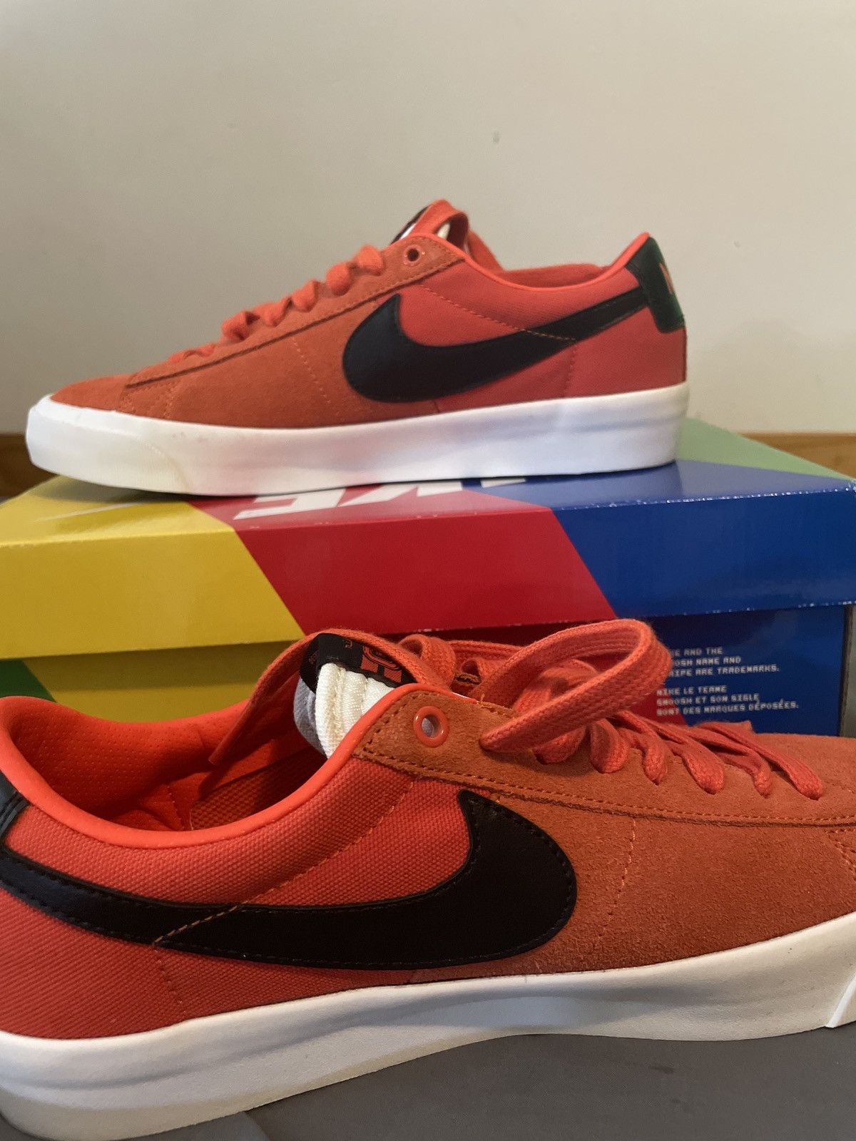 image of Nike Sb Zoom Blazer Low Pro Gt Shoes in Orange, Men's (Size 8.5)