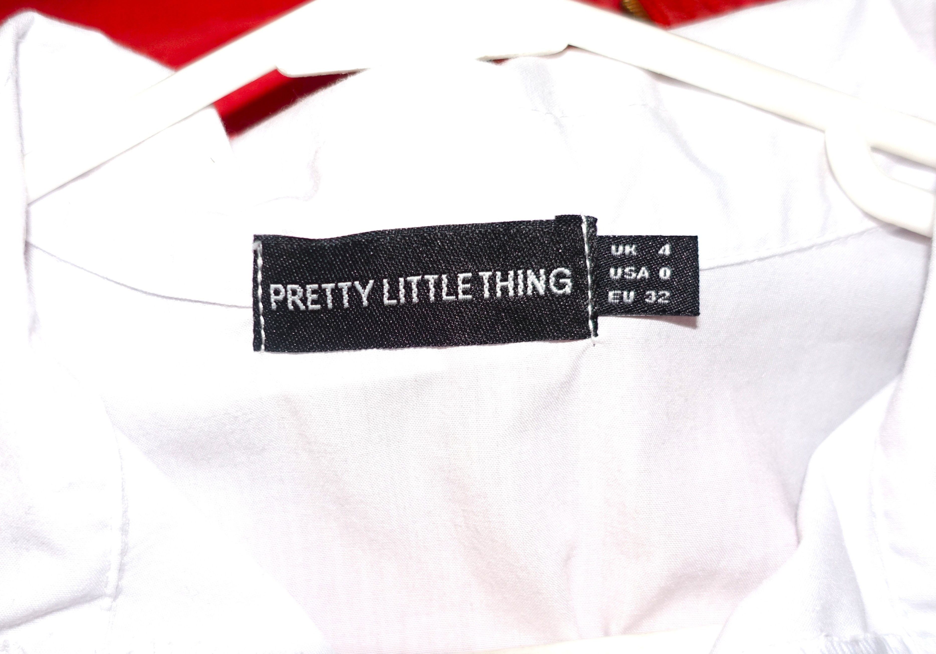 PrettyLittleThing Pretty Little Thing White Shirt Dress 4 Size S / US 4 / IT 40 - 8 Thumbnail